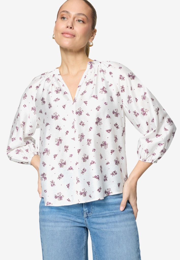 Zero Damen Blusen Cream/Pink