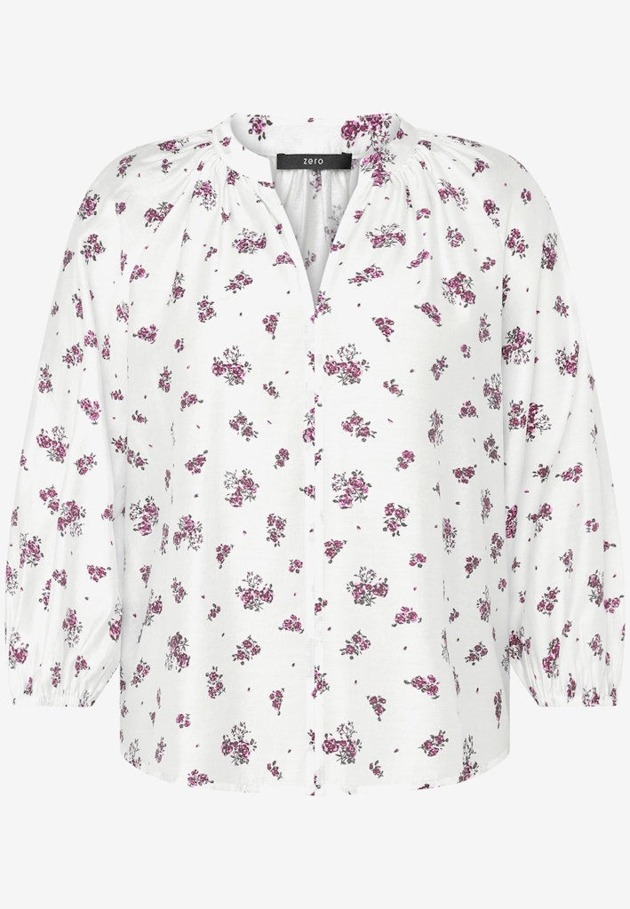 Zero Damen Blusen Cream/Pink