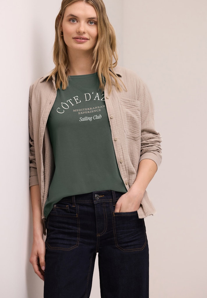 Street One Damen T-Shirts  Cilantro