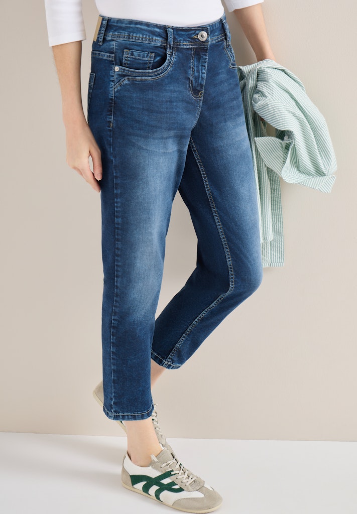 Cecil Damen Hosen Mid Blue