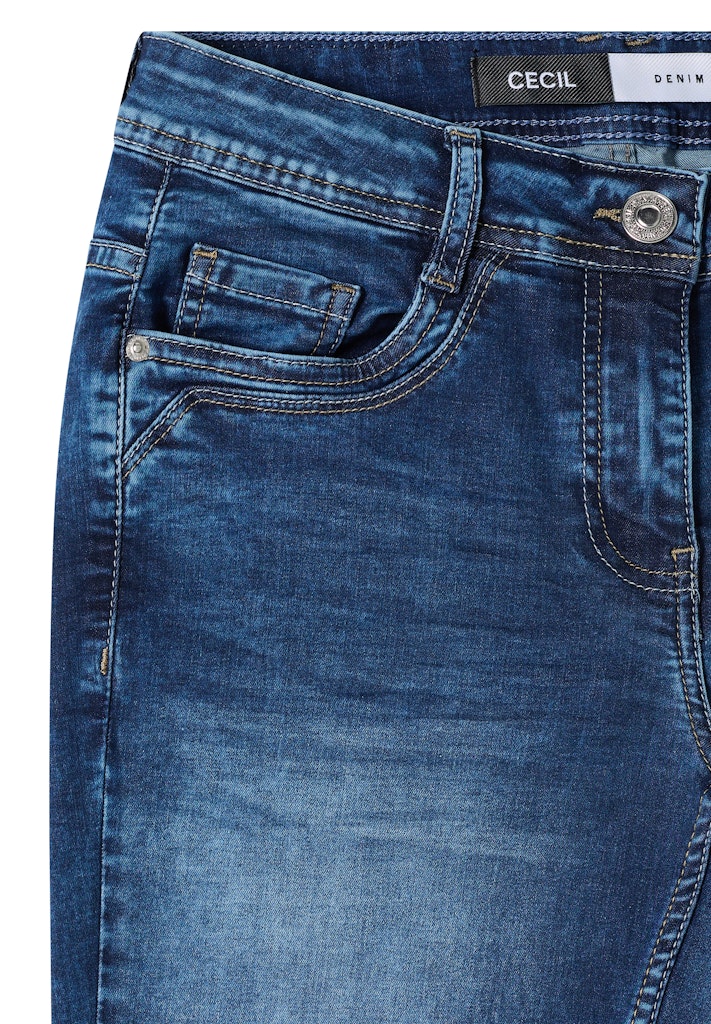 Cecil Damen Hosen  Mid Blue