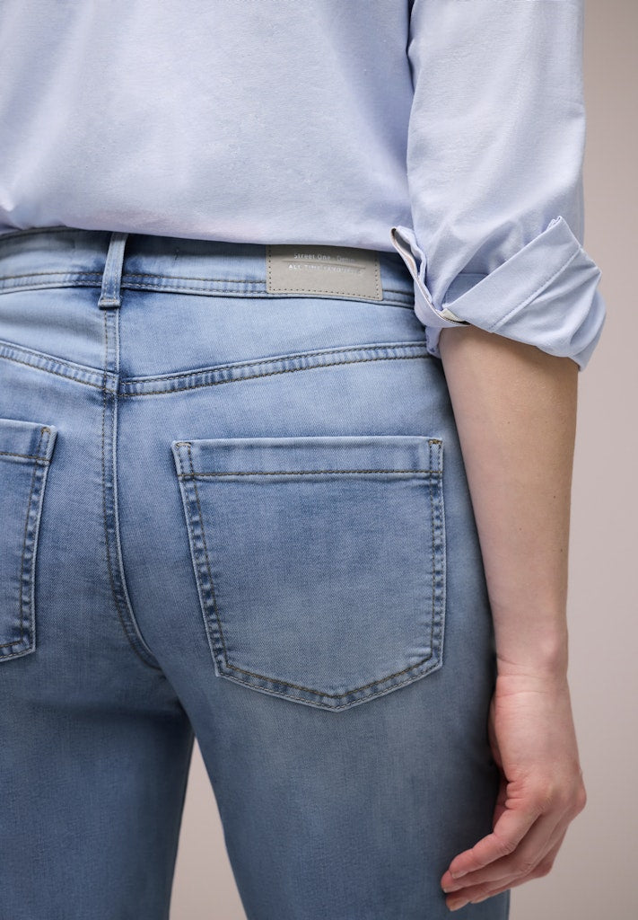 Street One Damen Hosen Light Blu