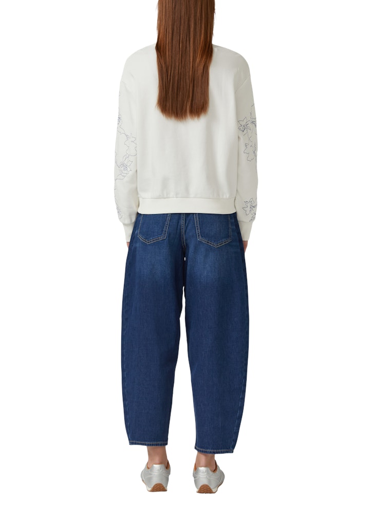 S. Oliver red Damen Sweatshirts White