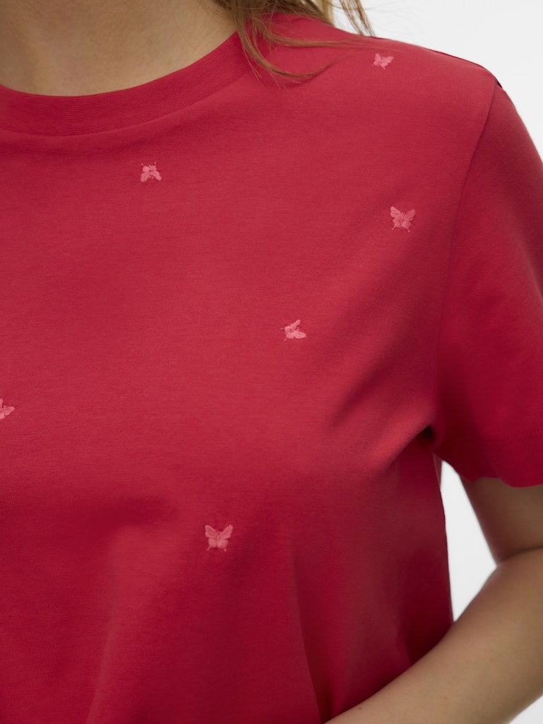Vero Moda Damen T-Shirts Poinsettia/Butt