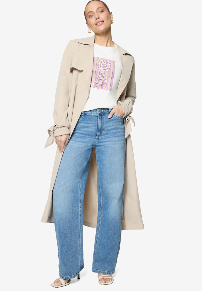 Zero Damen T-Shirts Patch Cream/Pin