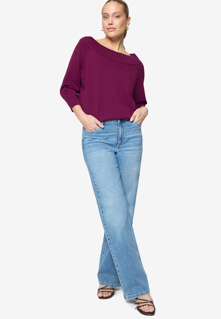 Zero Damen Pullover Magenta Purple