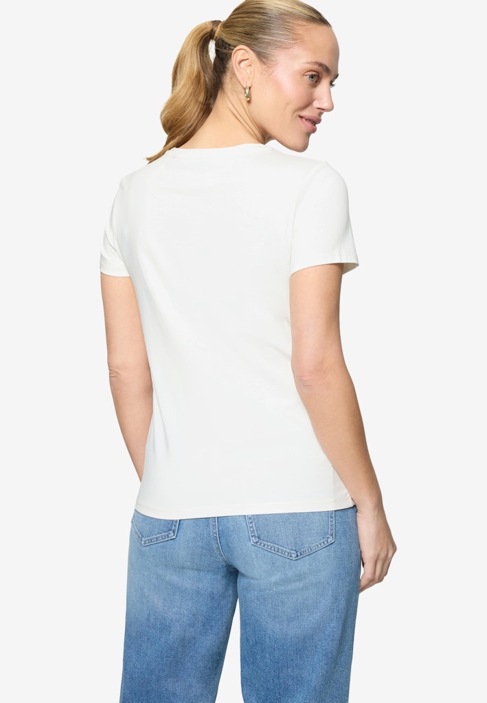 Zero Damen T-Shirts Patch Cream/Pin