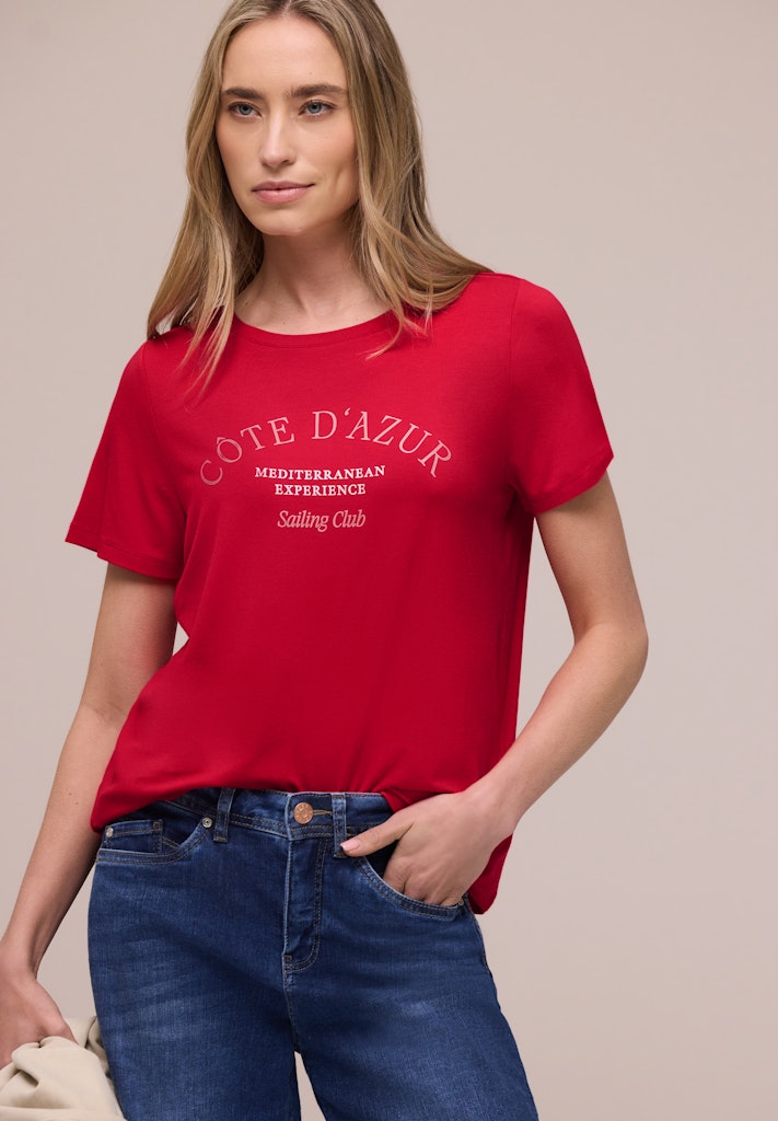 Street One Damen T-Shirts  Salsa Red