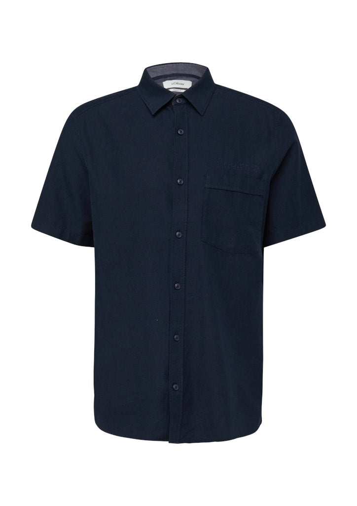 S. Oliver red Herren Hemden kurz Blue