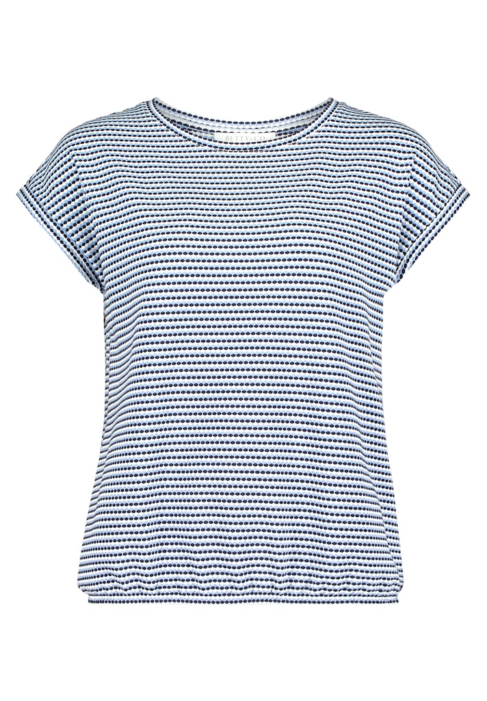 Betty & Co Damen T-Shirts Dark Blue/Cream