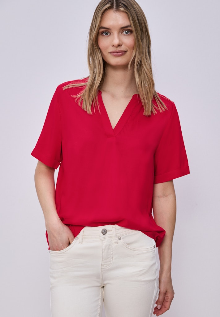 Street One Damen Blusen Salsa Red