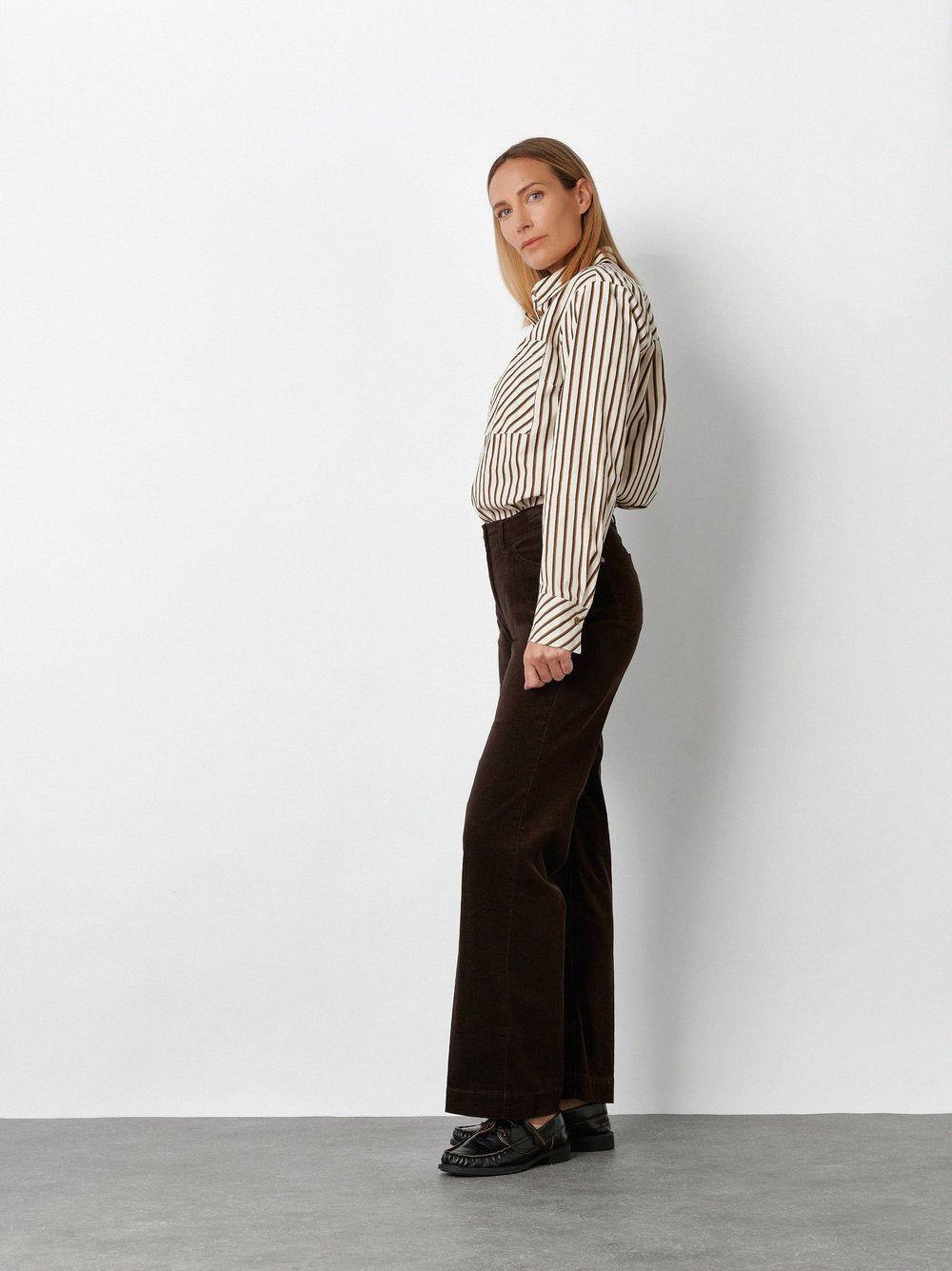 Toni Dress Damen Hosen Dark Brown