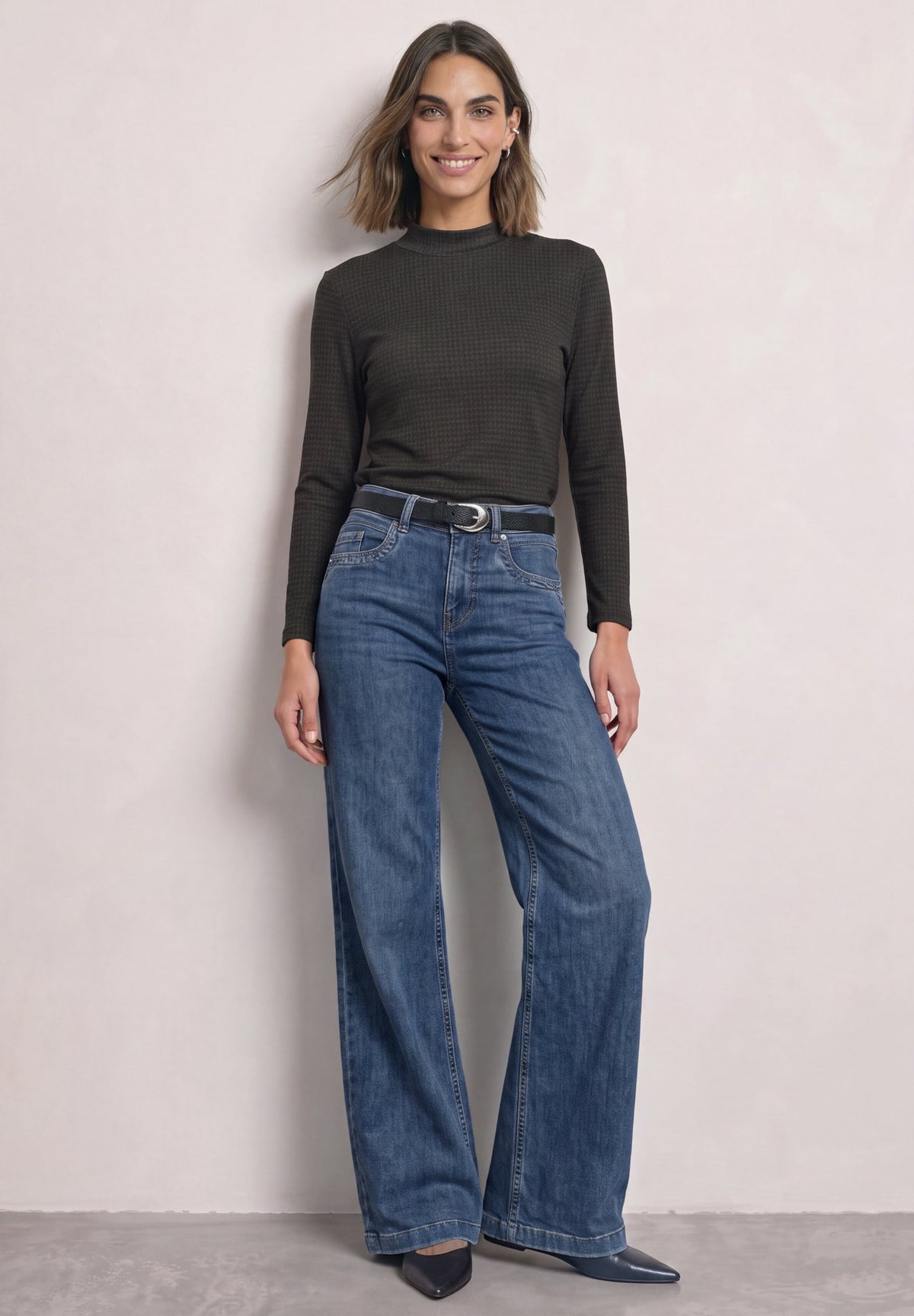 Street One Damen T-Shirts Black Cof