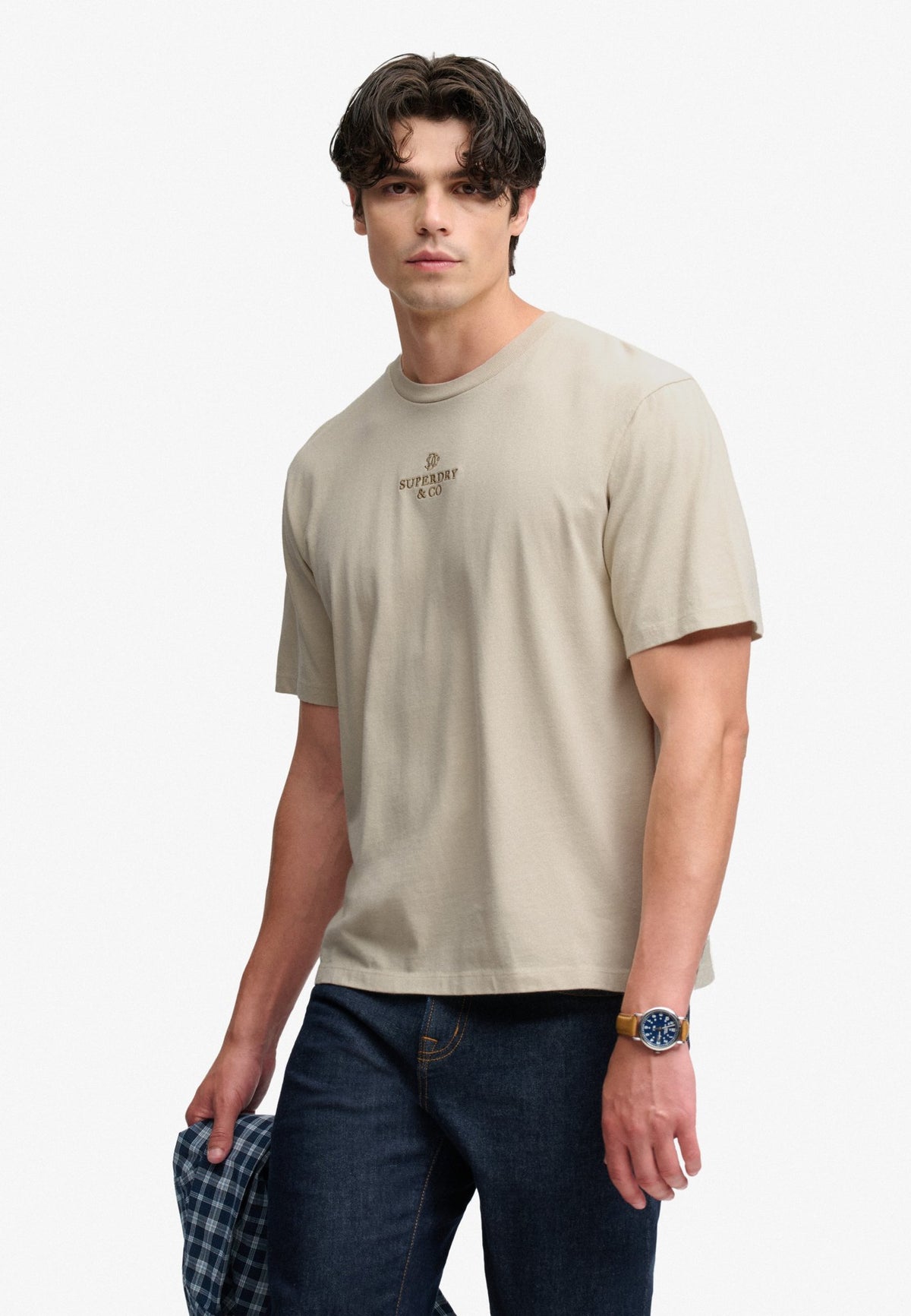 Superdry Herren Sweatshirts Me Shell White