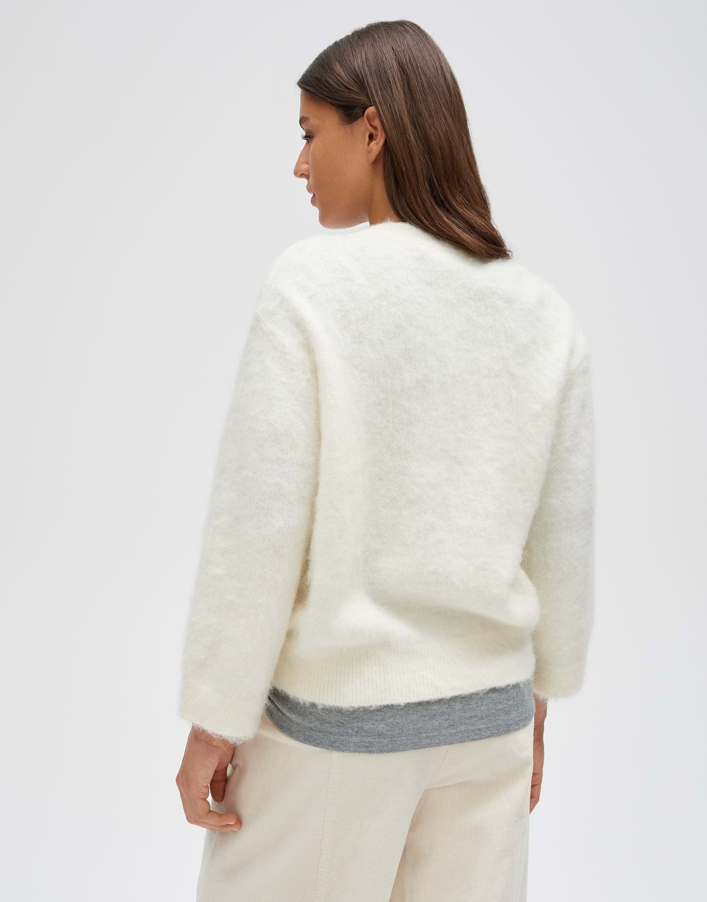 Opus Damen Pullover Soft Cream