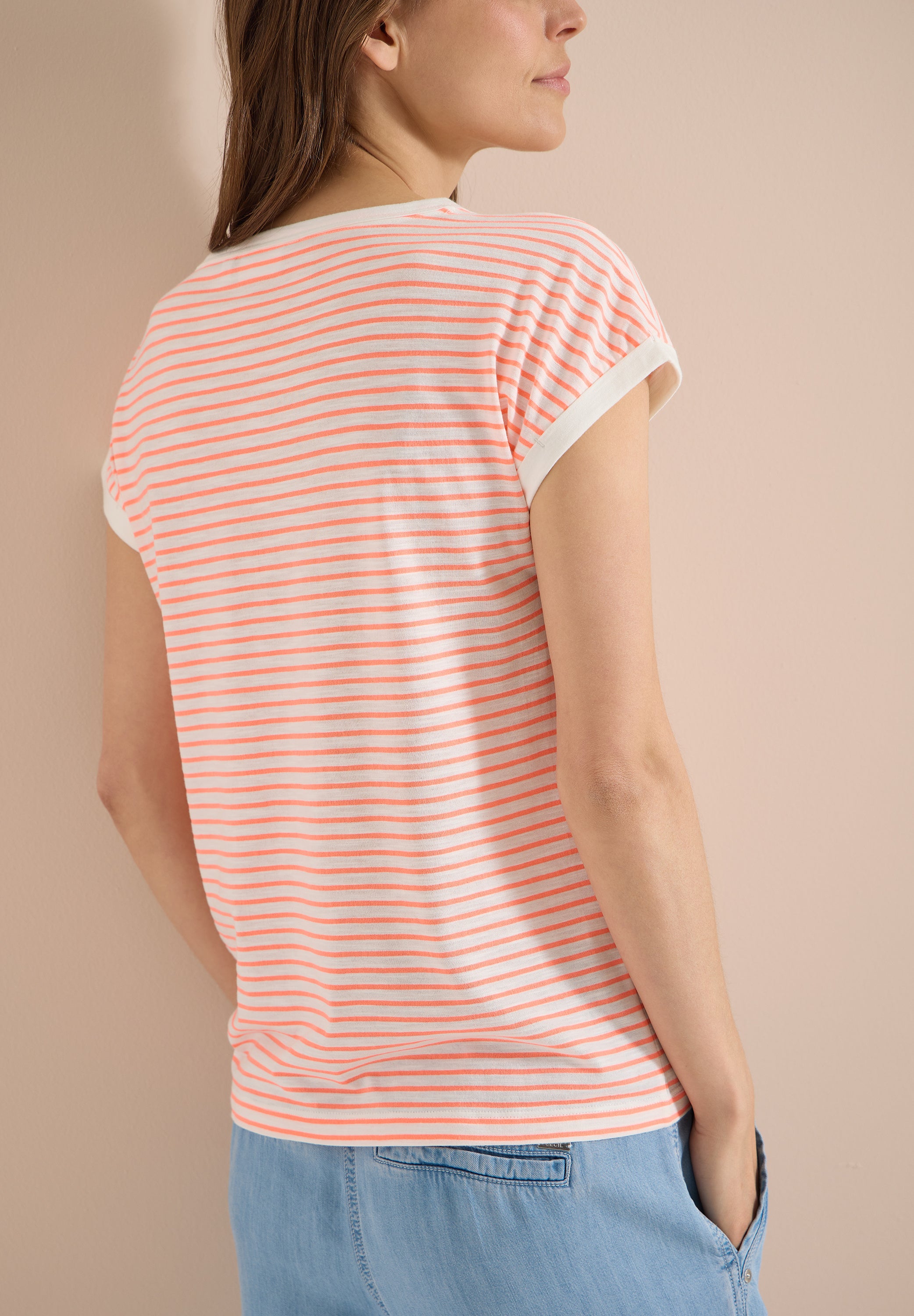 Cecil Damen T-Shirts  Coral