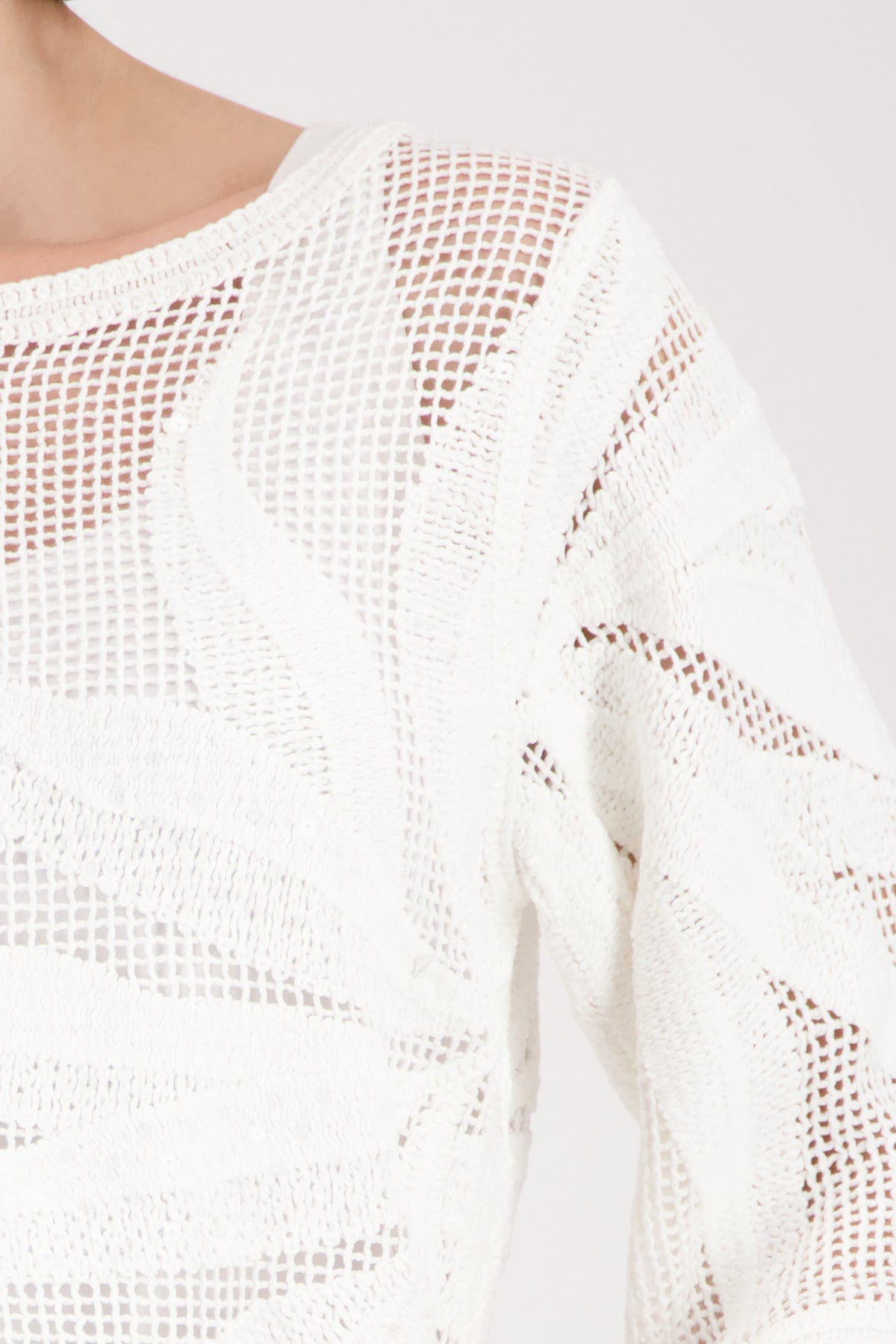 Monari Damen Pullover  Cream