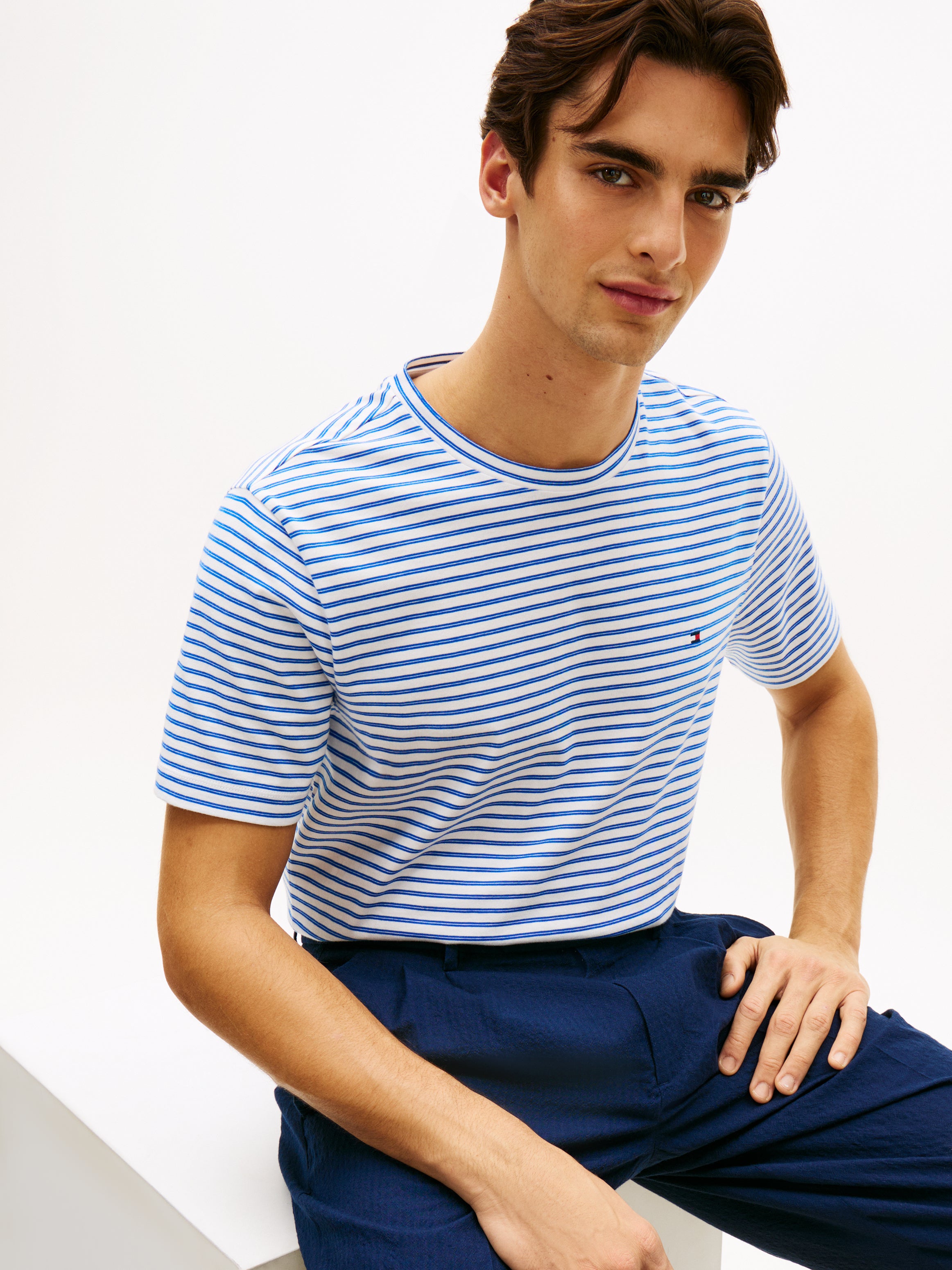 Tommy Hilfiger Herren T-Shirts kurz Fj White