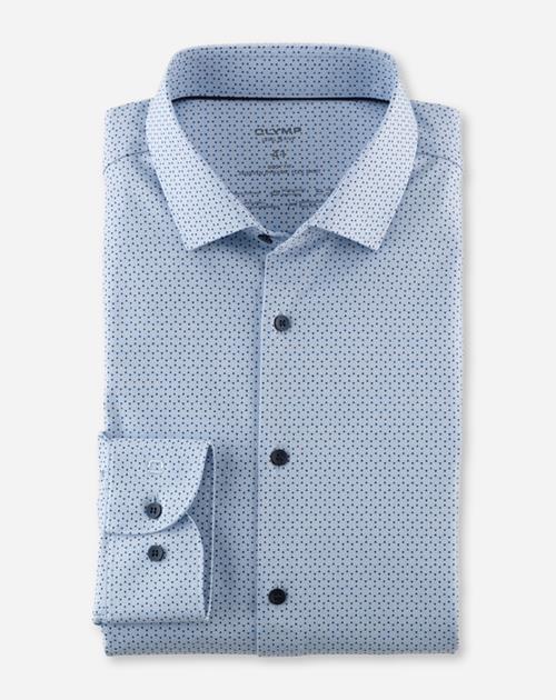 Olymp Herren Hemden lang Bleu