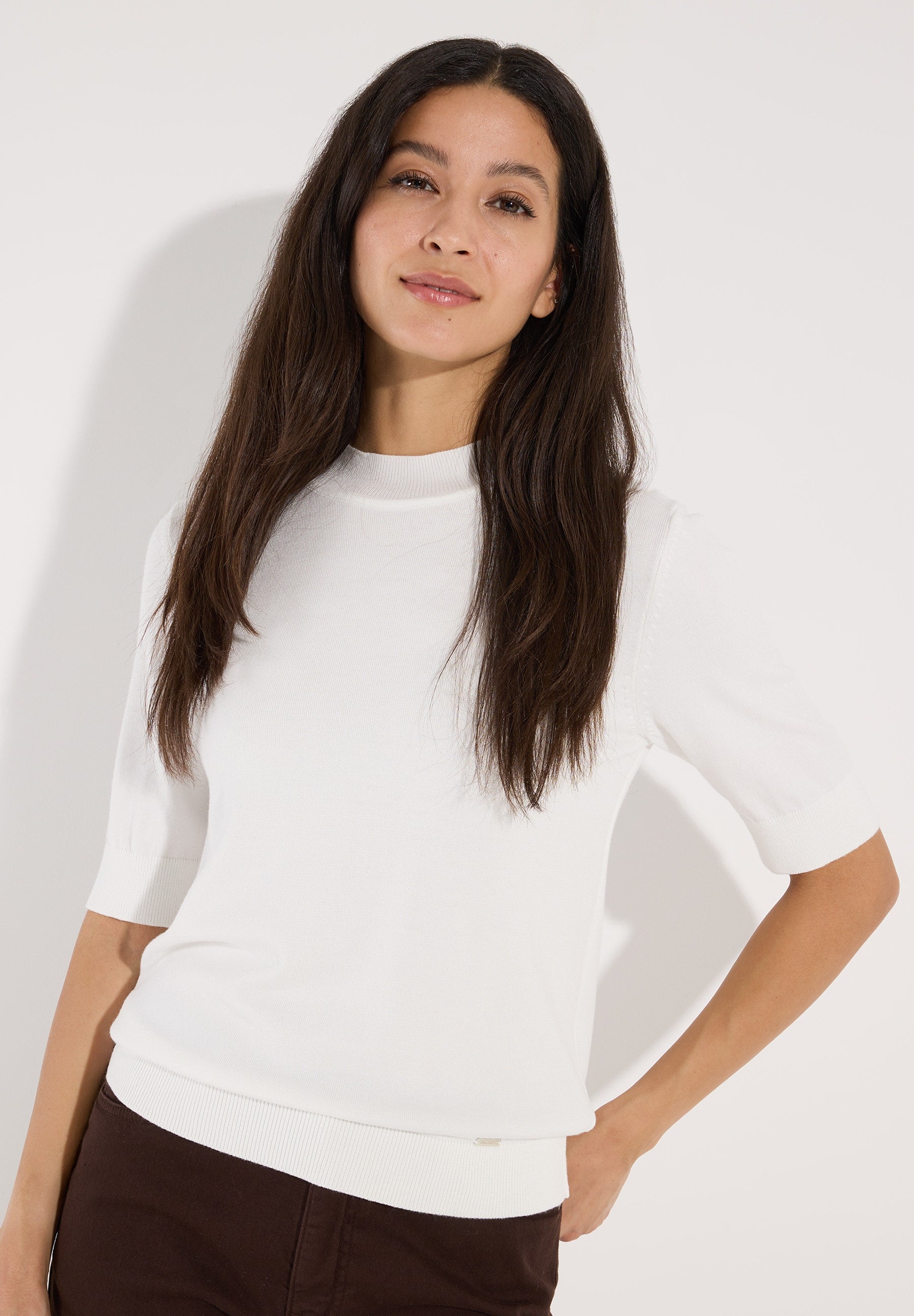 More & More Damen Pullover  Off White