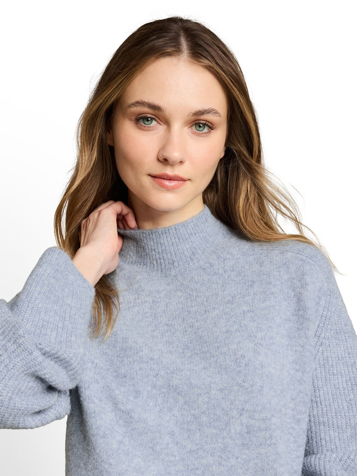 Tom Tailor denim Damen Pullover Foggy Sky Blue
