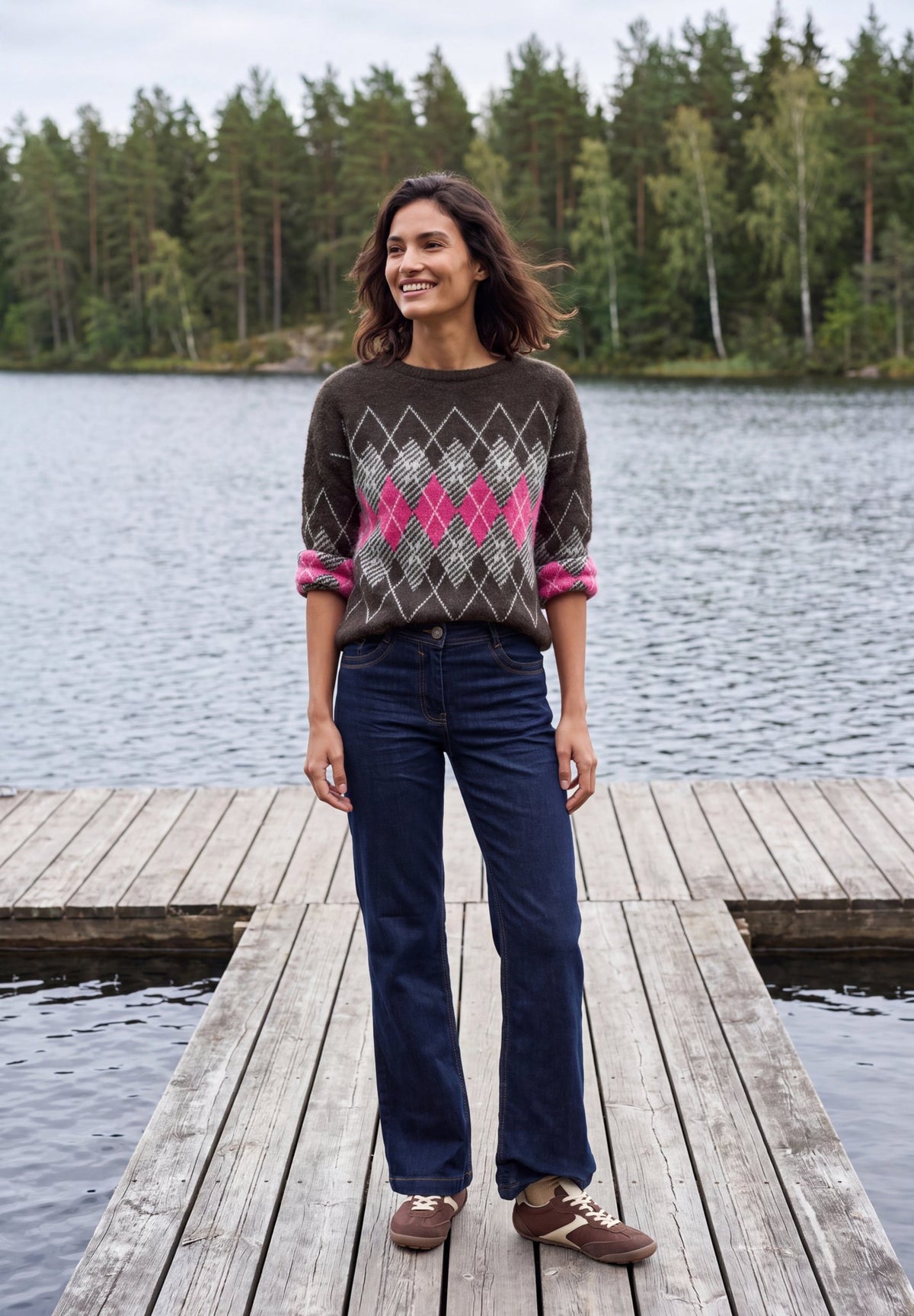 Cecil Damen Pullover  Truffle B
