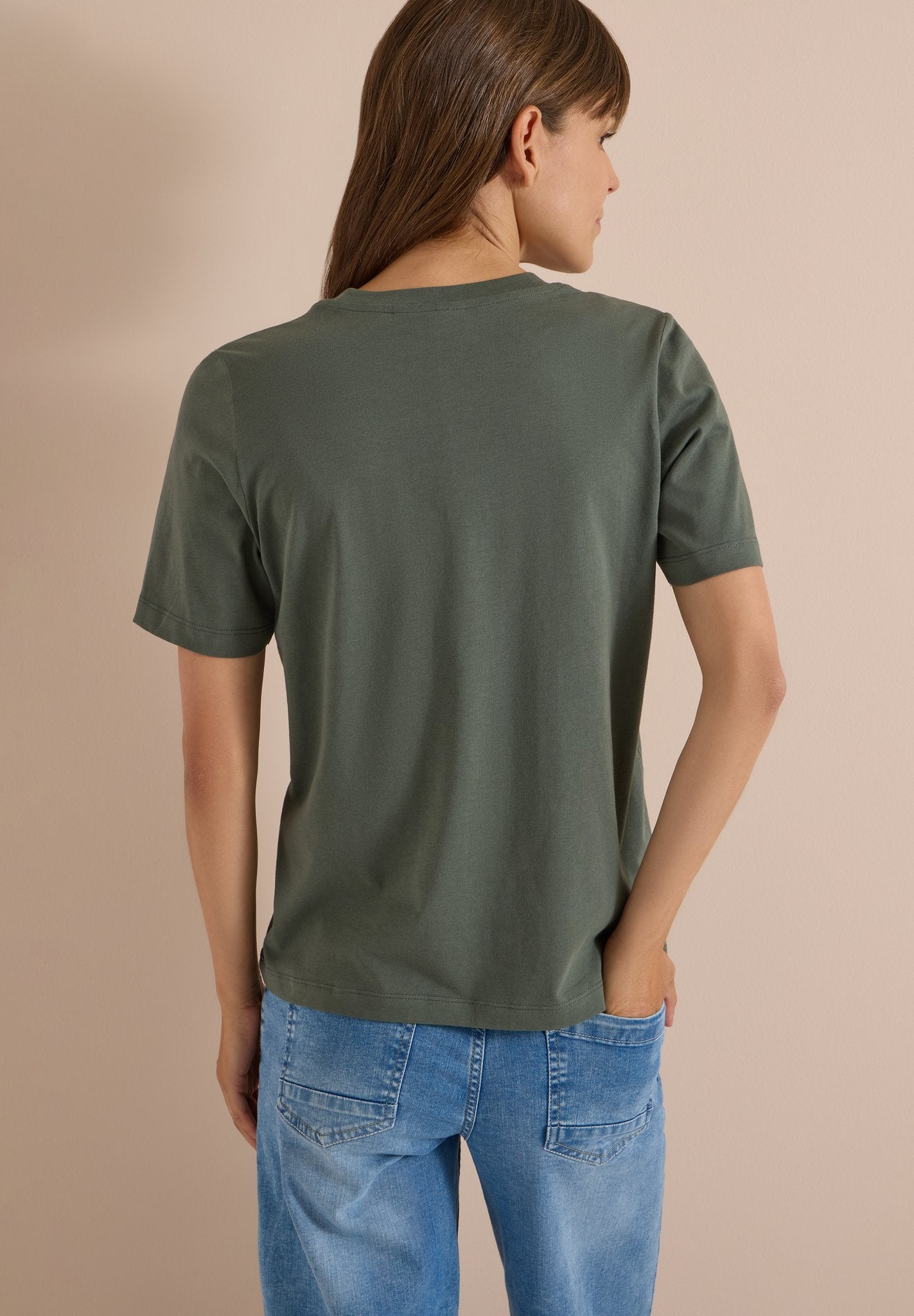 Cecil Damen T-Shirts Dried Oli