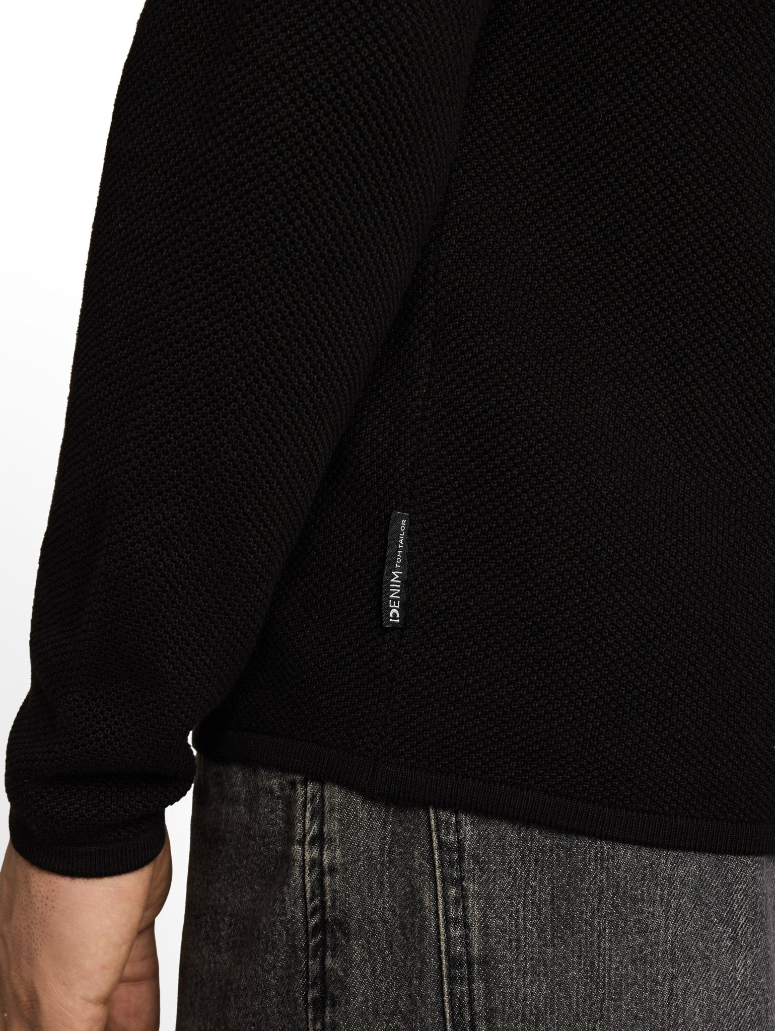 Tom Tailor denim Herren Pullover Black