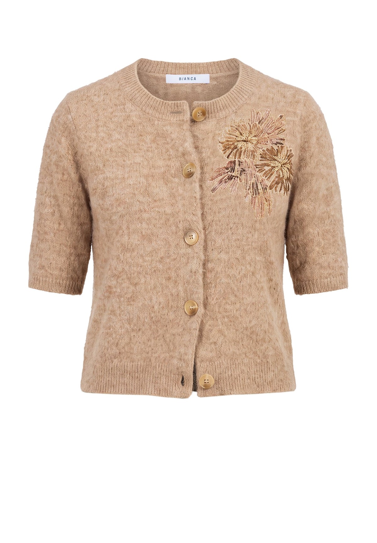 Bianca Damen Pullover Light Cognac Me