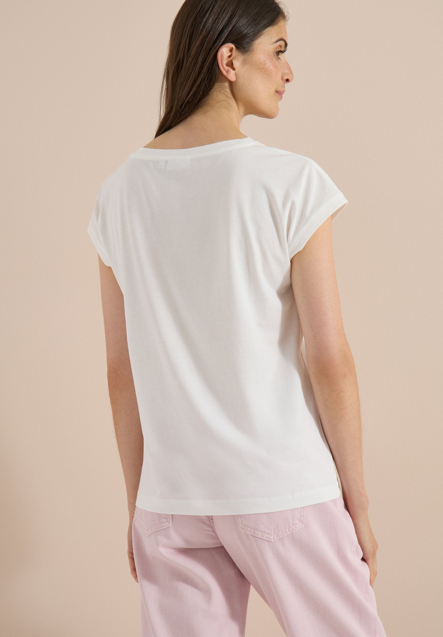 Cecil Damen T-Shirts  Vanilla W