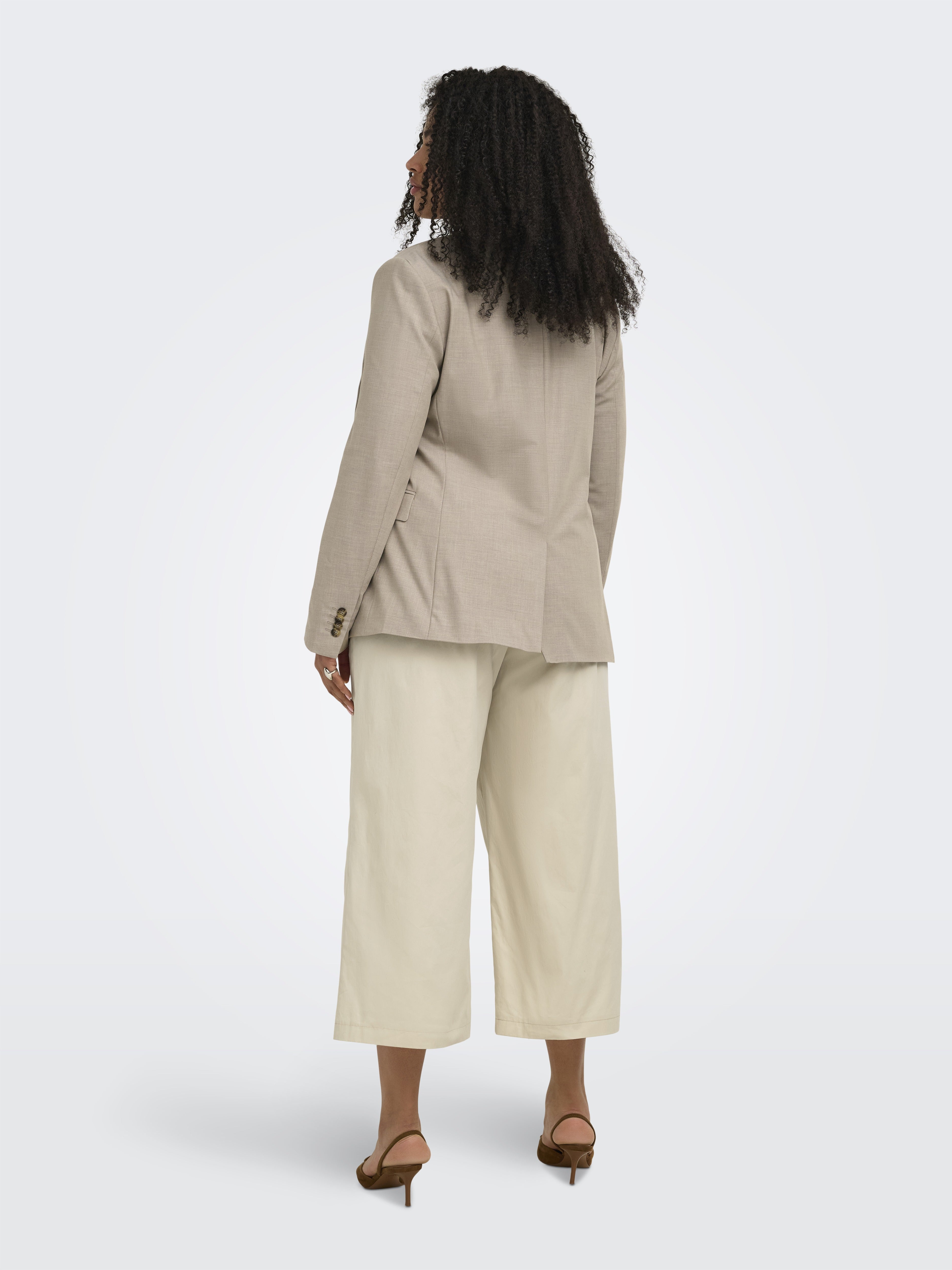 Only Caramkoma Damen Hosen Oatmeal