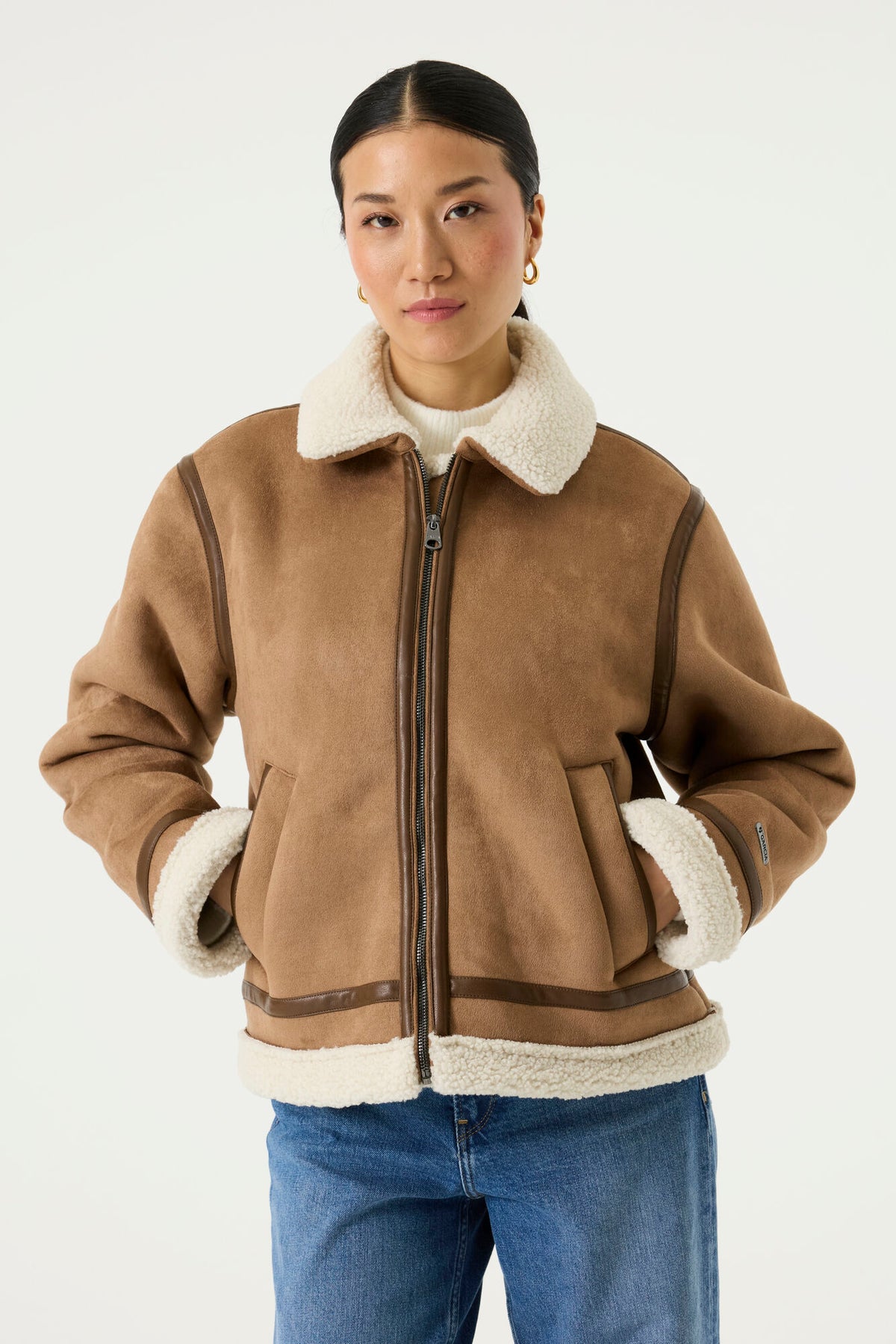 Garcia Damen Jacken Winter Camel