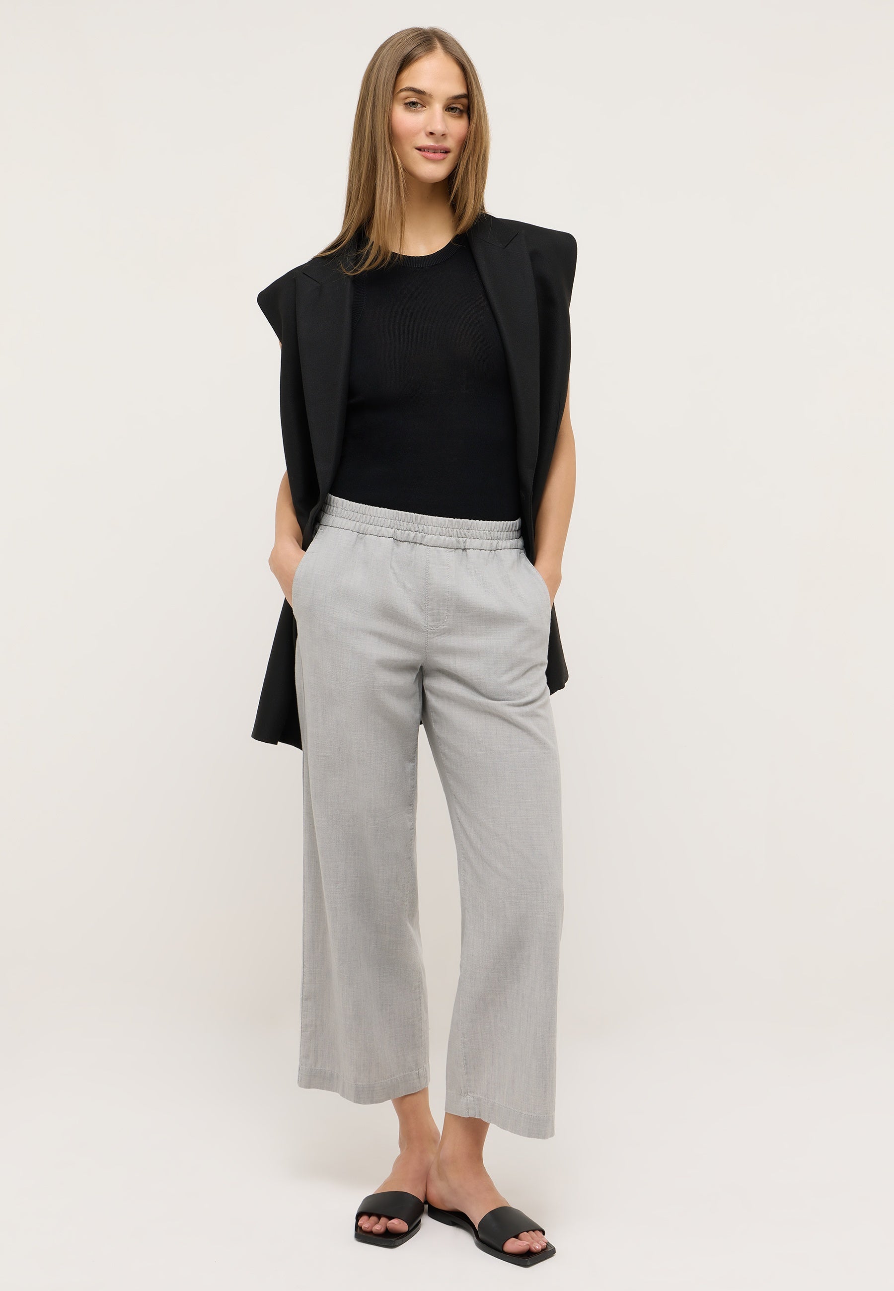 Angels Damen Hosen  Light Grey