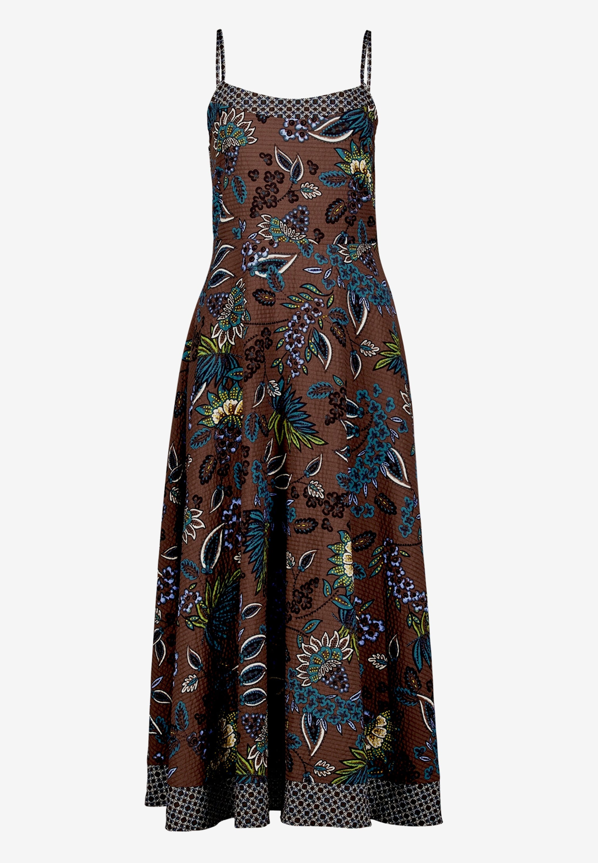 Zero Damen Kleider Brown/Petrol
