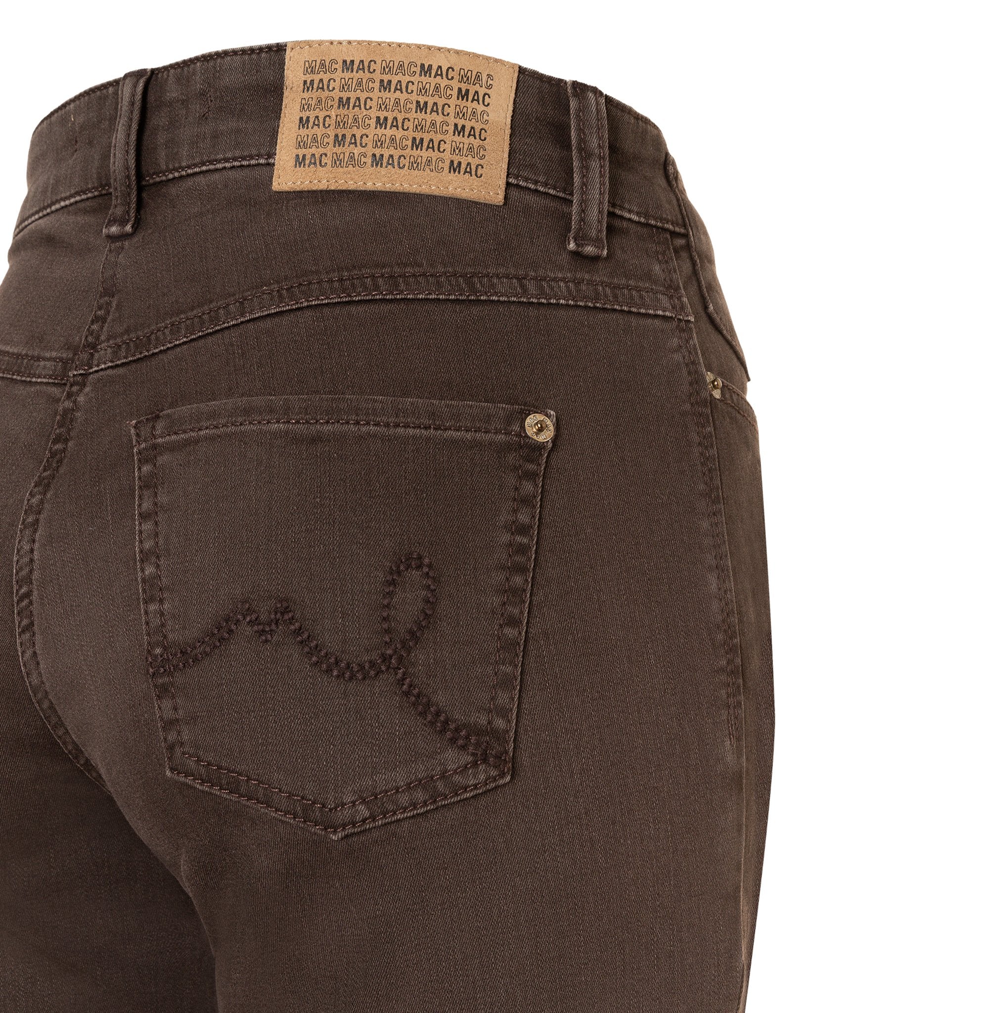 Mac Damen Jeans Brown Stone Was