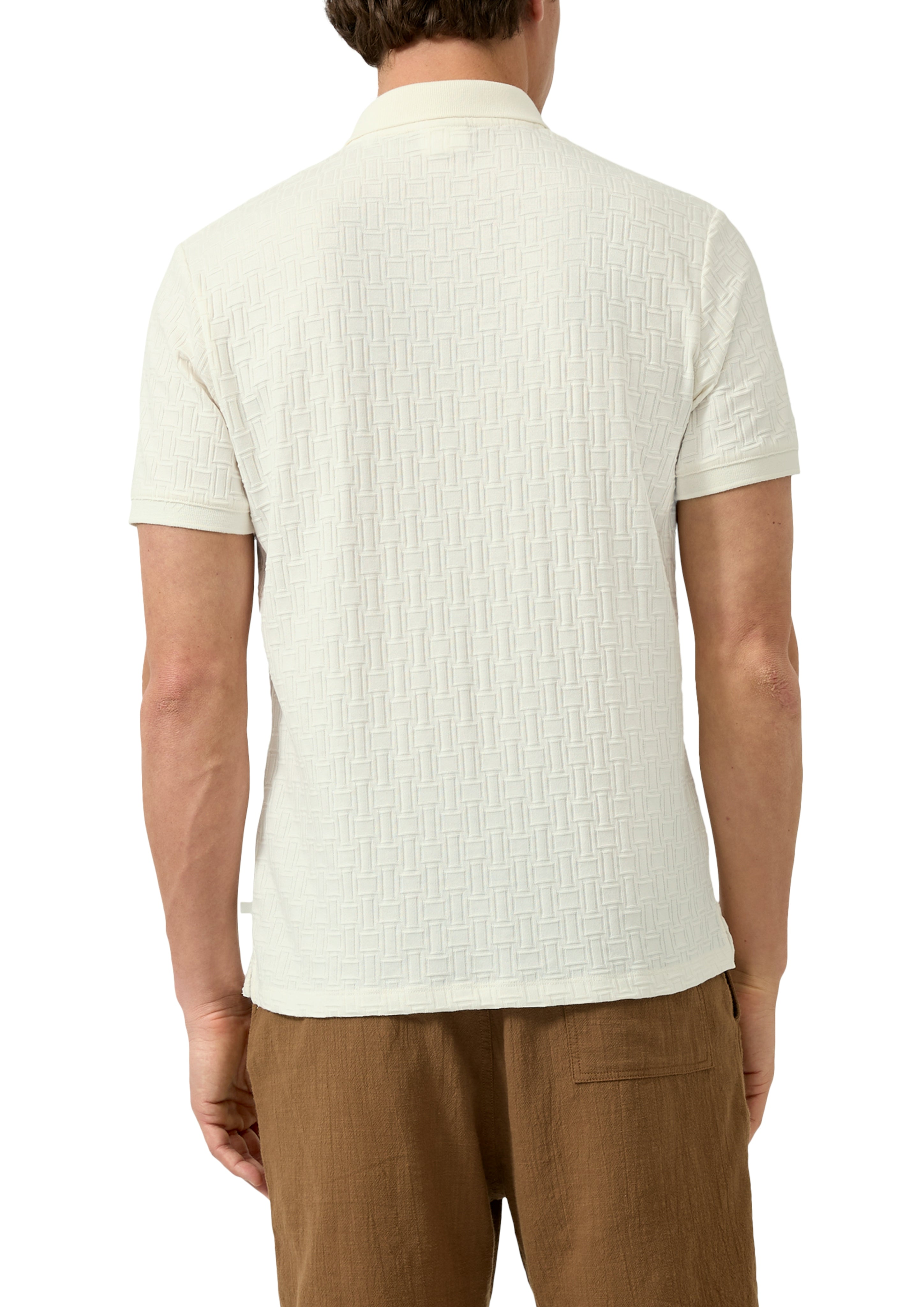 S. Oliver red Herren Polo-Shirts White