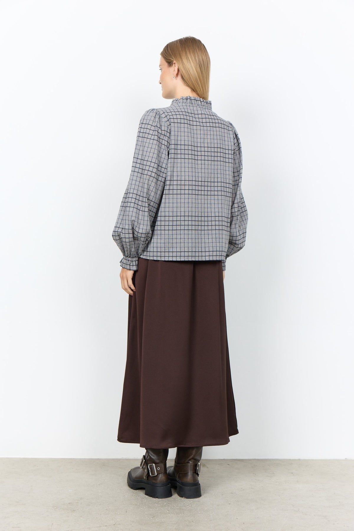Soya Concept Damen T-Shirts Navy Peony Comb