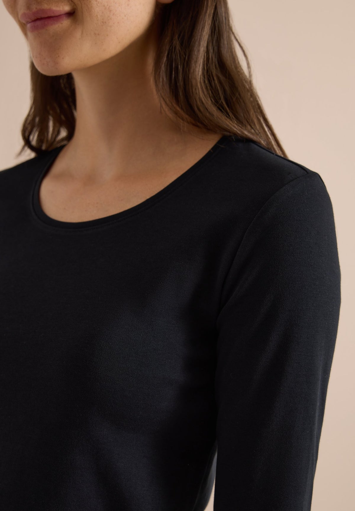 Cecil Damen T-Shirts Black