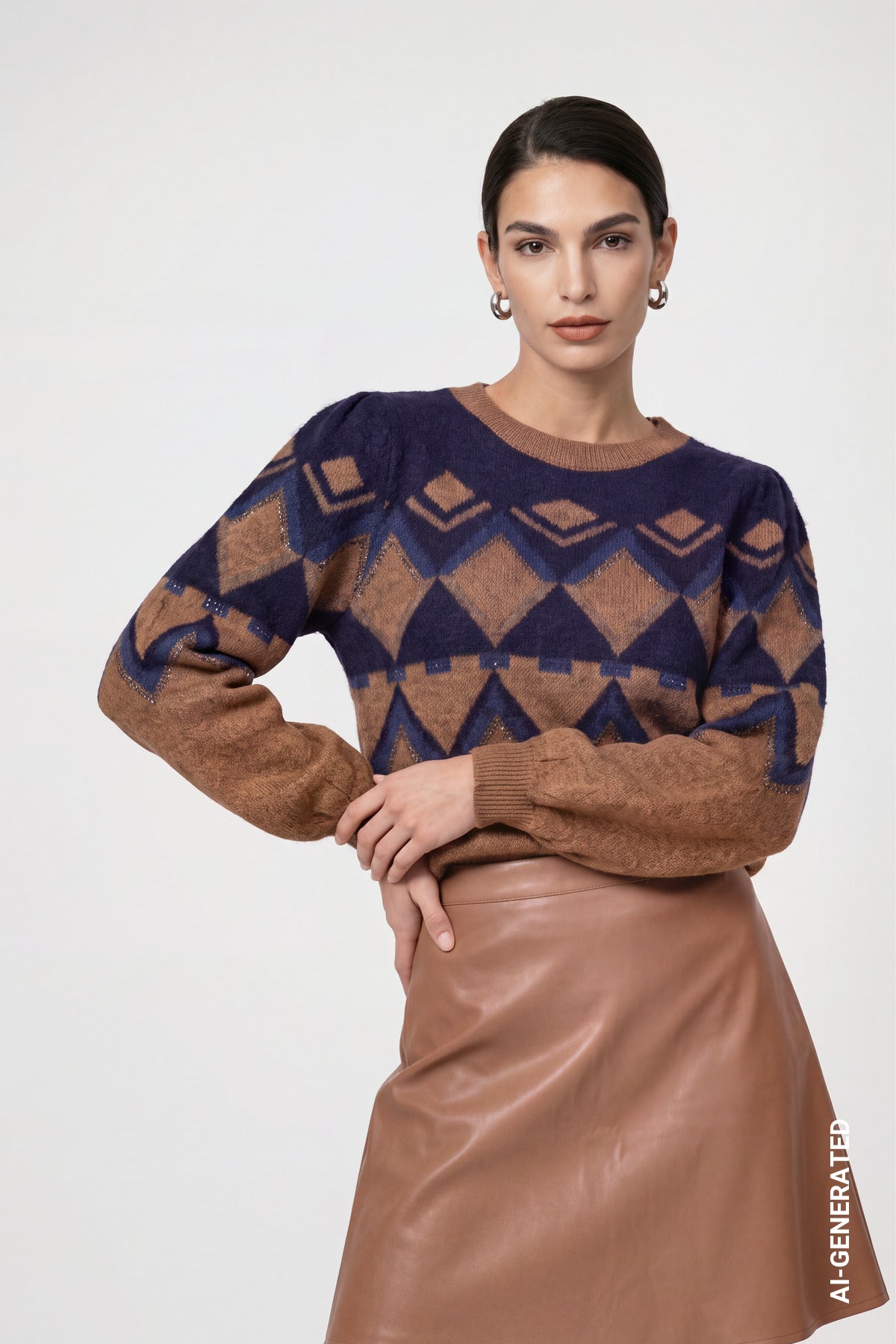 Monari Damen Pullover Tiramisu