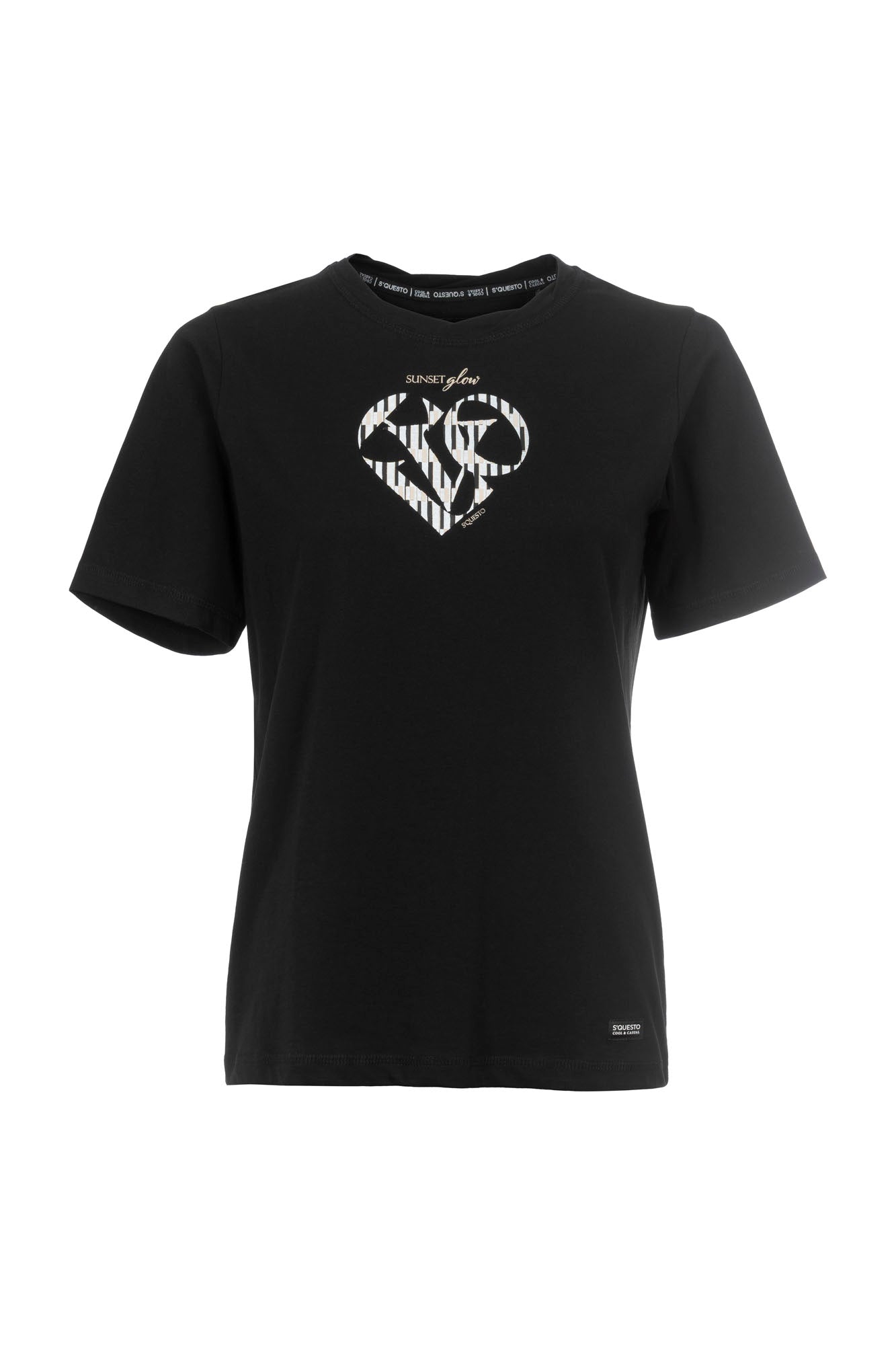 Soquesto Damen T-Shirts Schwarz