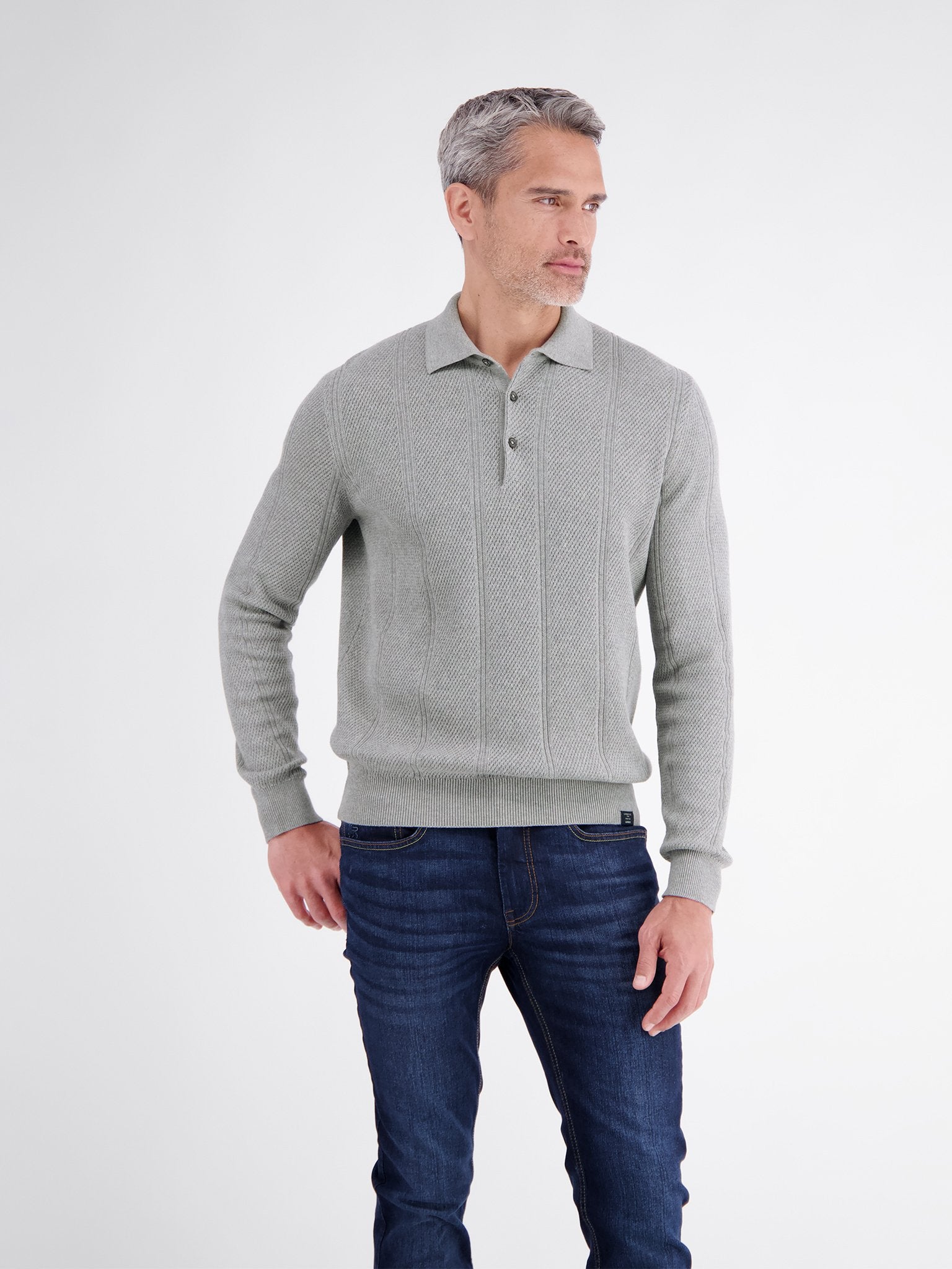 Lerros Herren Pullover Platinum Grey M