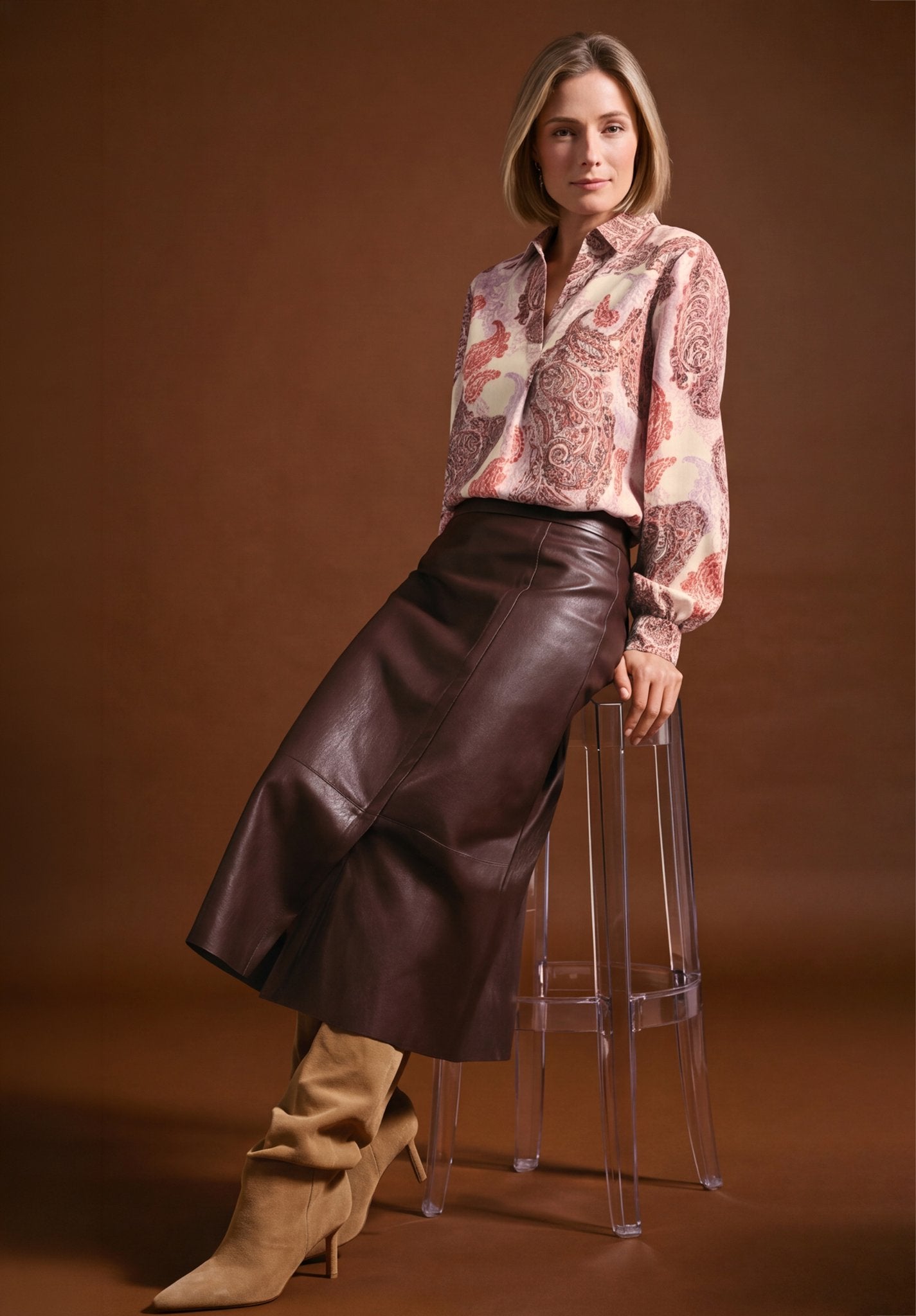 Bianca Damen Blusen Red Mix