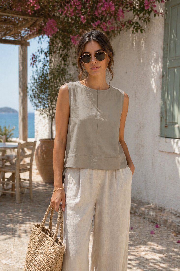 Only Damen Tops Taupe Gray
