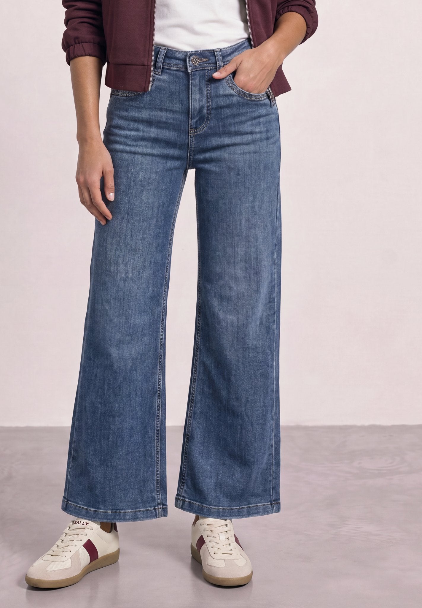 Street One Damen Hosen  Medium Bl