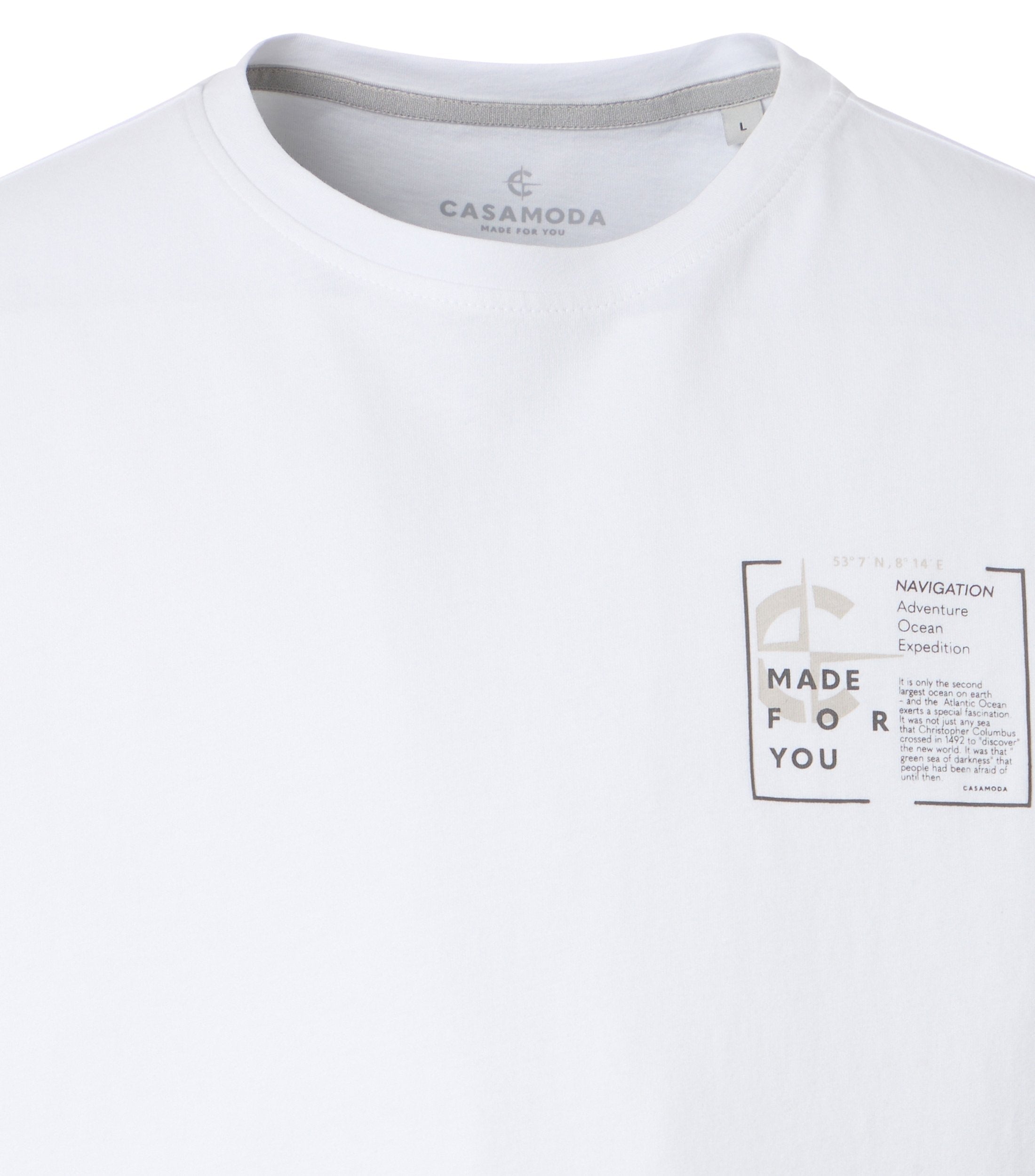 Casa Moda Herren T-Shirts kurz  Weiss