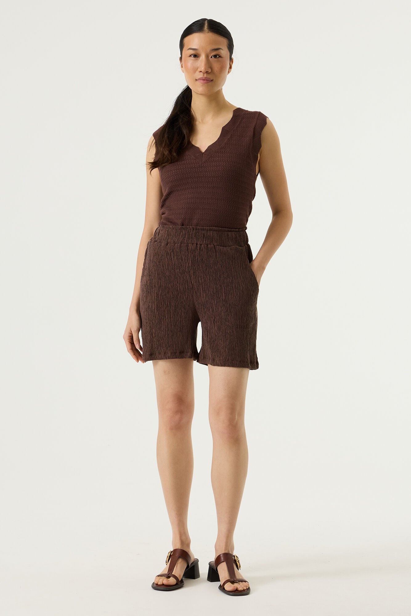 Garcia Damen Shorts Earth Brown