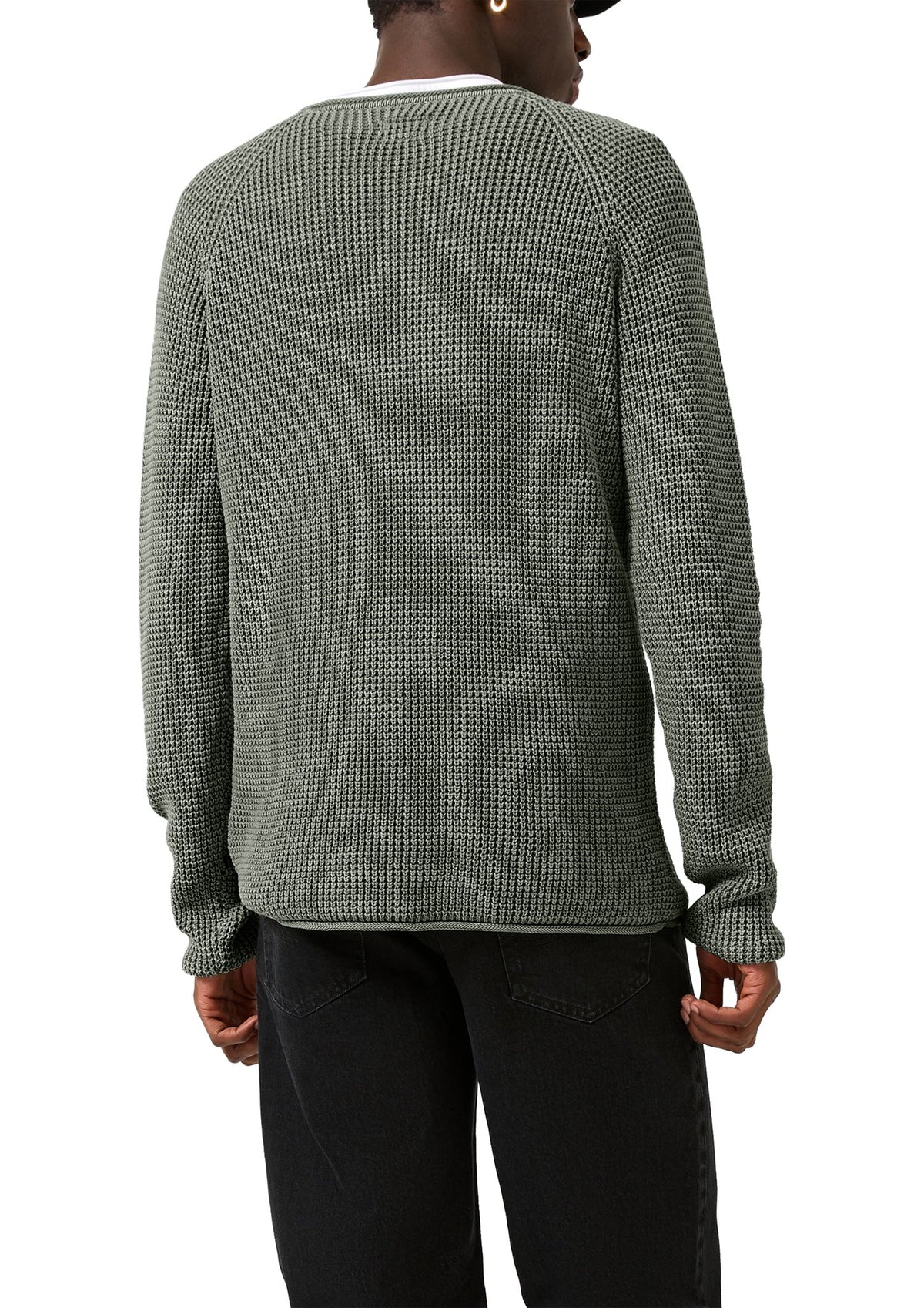 QS by S.Oliver Herren Pullover  Grey/Black