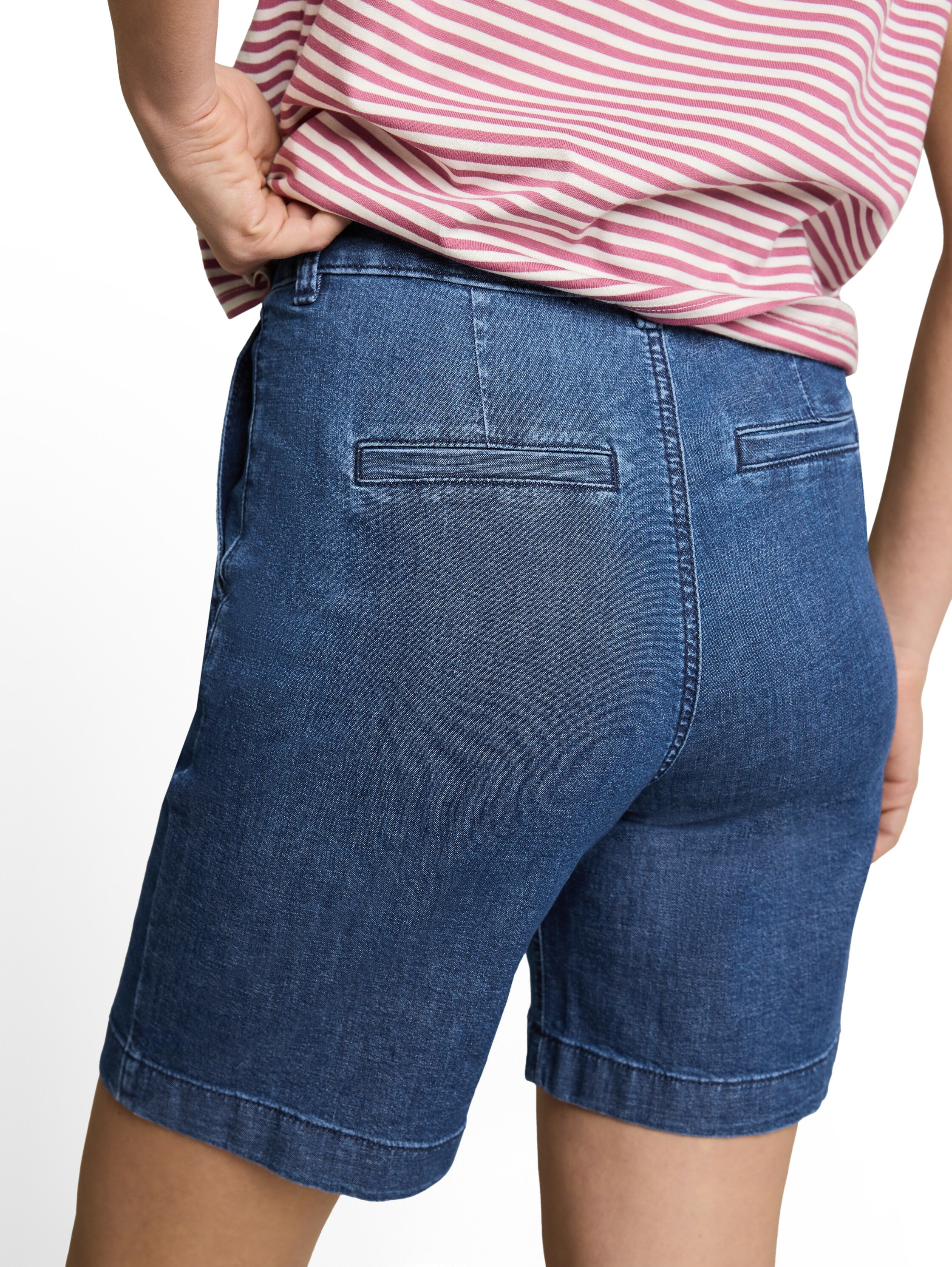 Tom Tailor Damen Shorts Dark Blue Denim