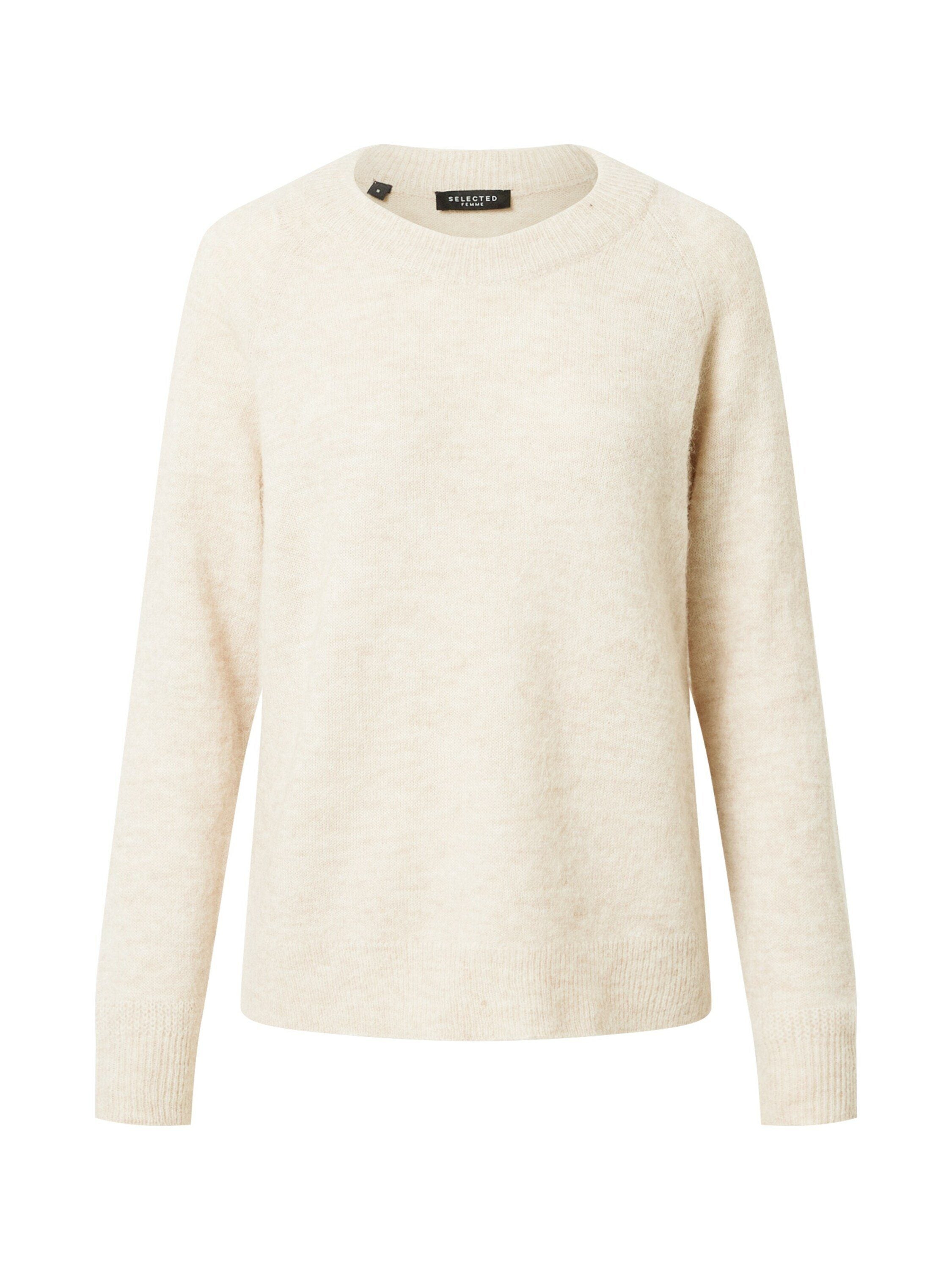 Selected Femme Damen Pullover Birch/Melange