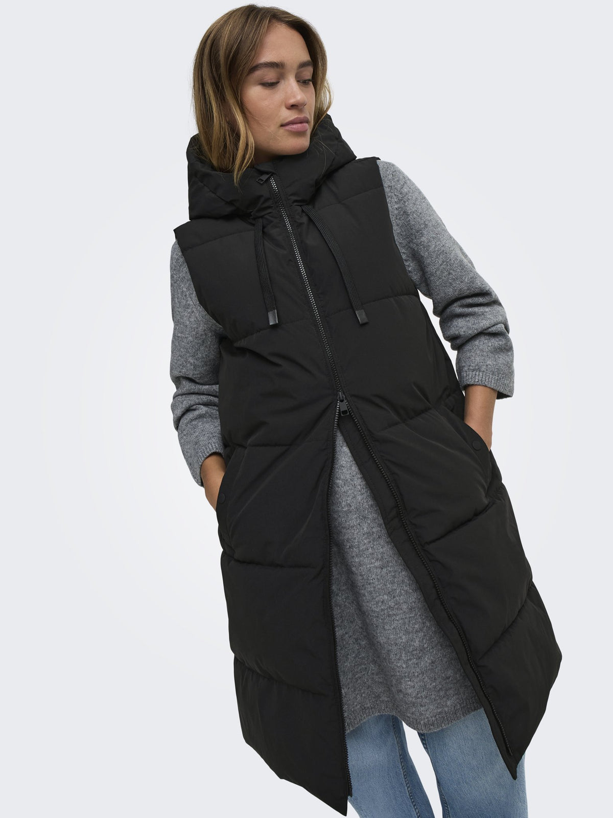 JJDY Damen Indoorwesten Black/Contrast
